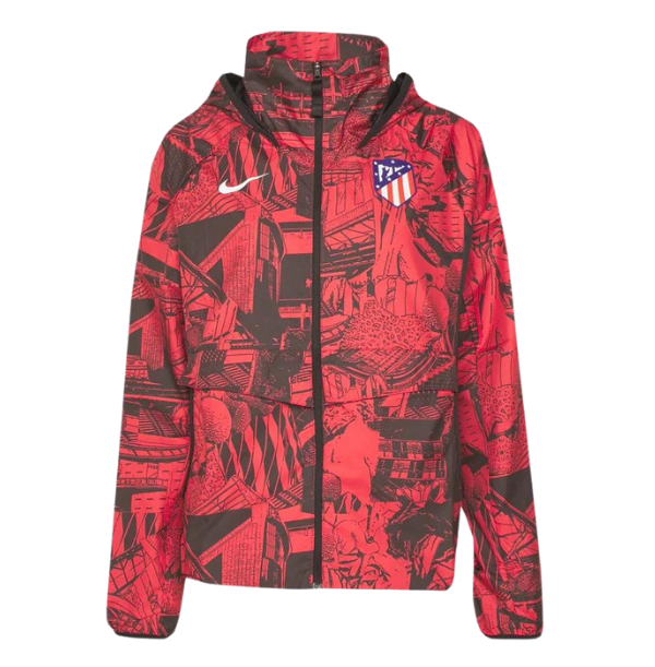 ATLETICO MADRID AWF Jacke Frauen rot-schwarz