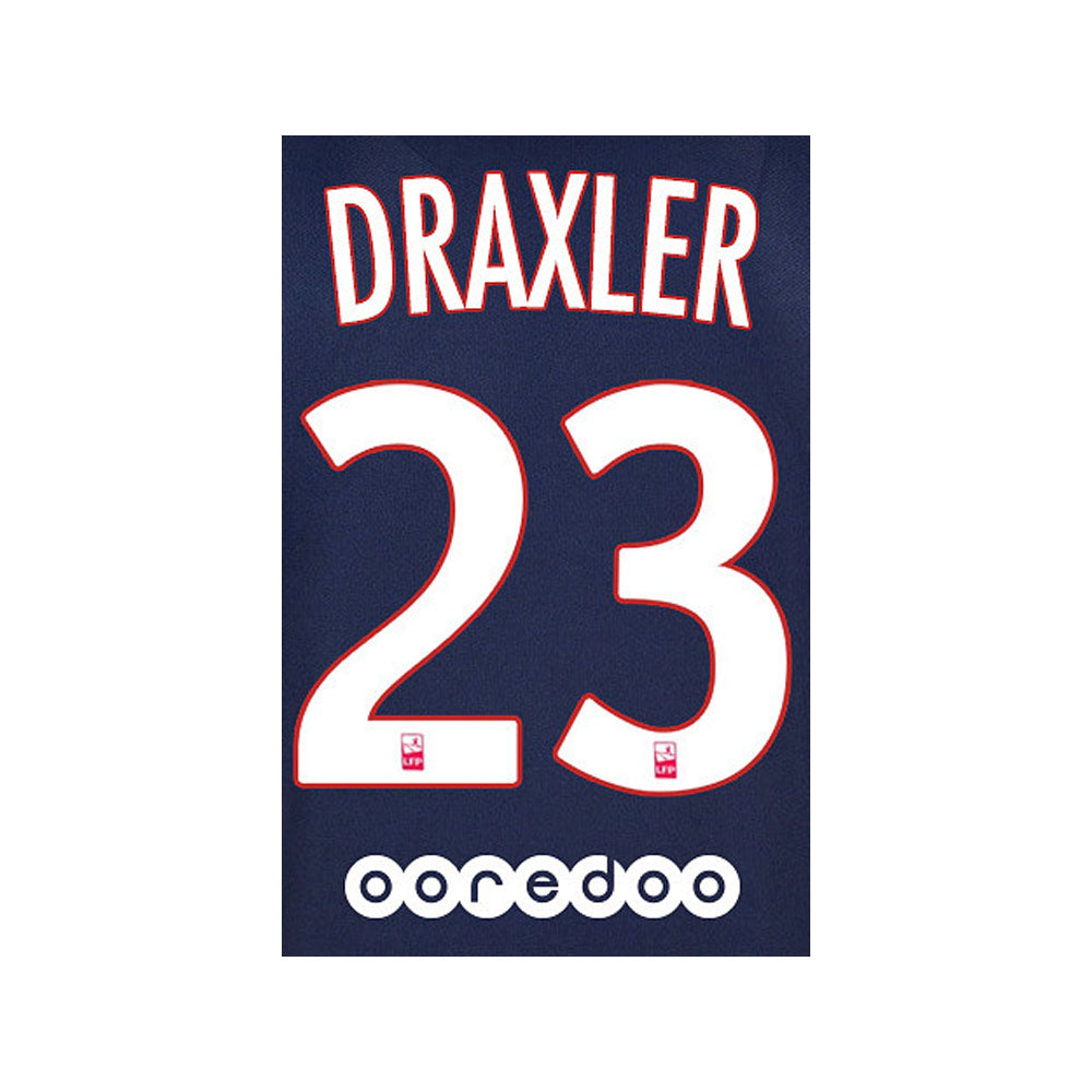 Original Paris Saint Germain Trikot-Flock 16cm - DRAXLER 23