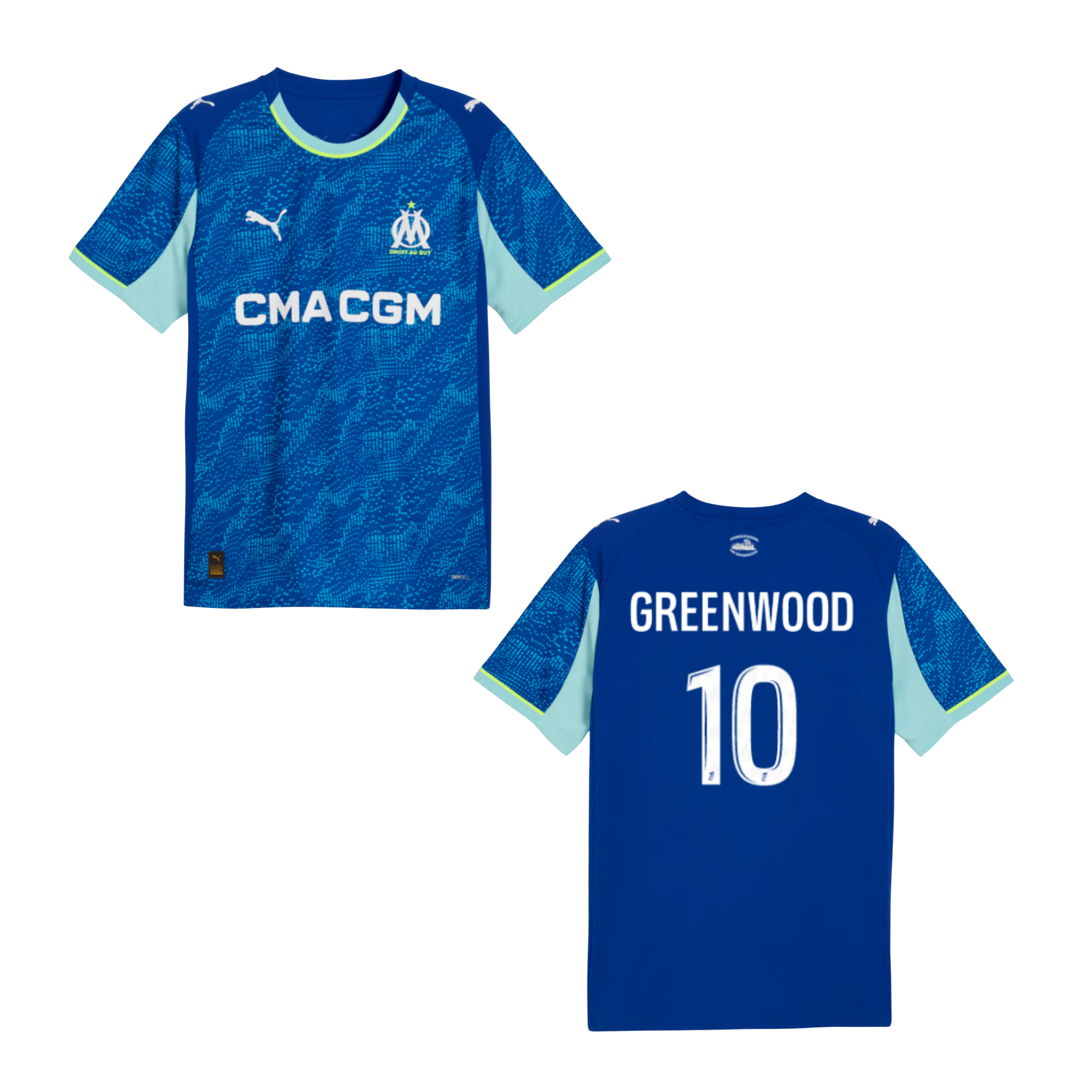 OM OLYMPIQUE MARSEILLE Trikot 3rd Herren 25 / 26 - GREENWOOD 10