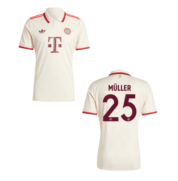 FCB FC BAYERN MÜNCHEN Trikot 3rd Kinder 24 / 25 - MÜLLER 25