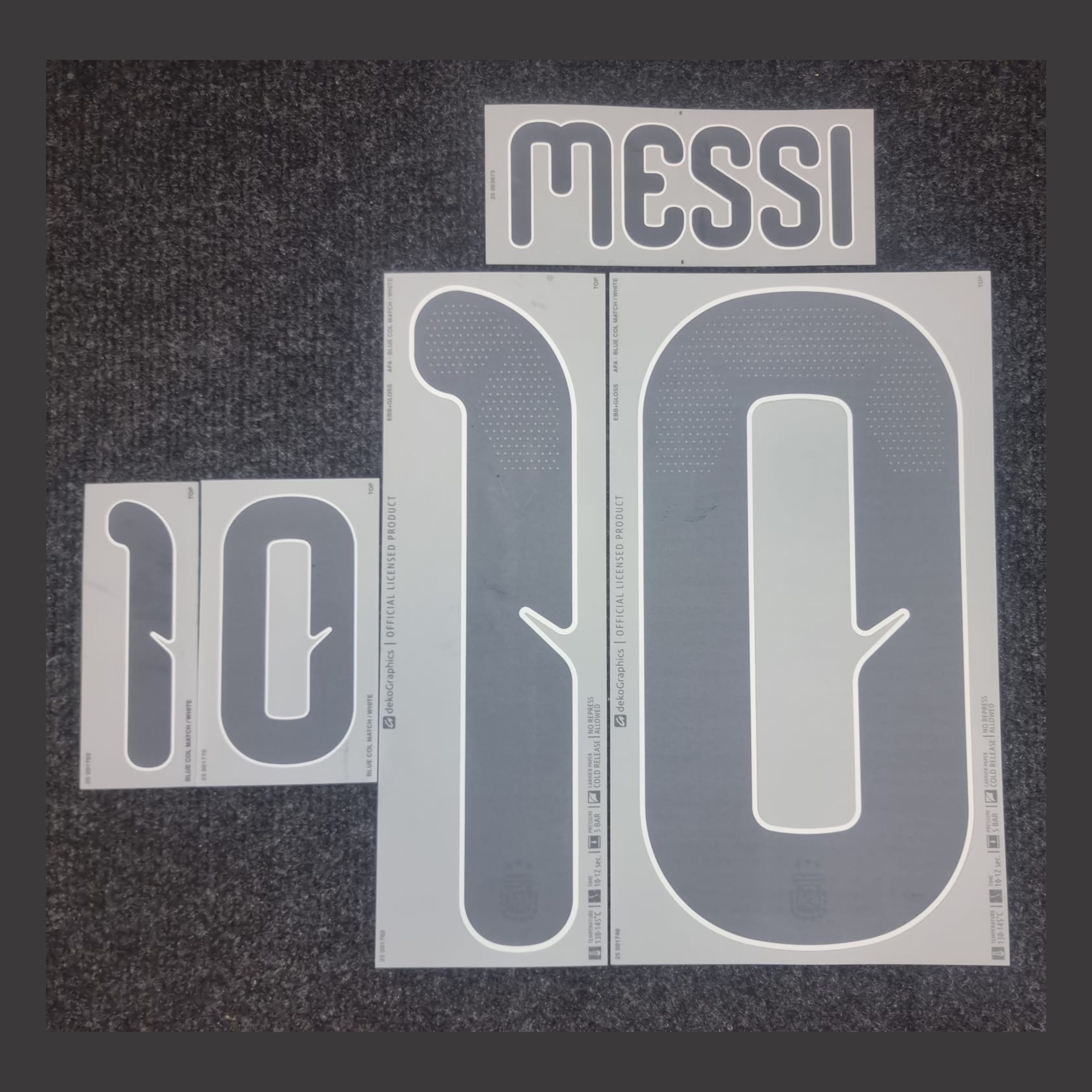 Original Trikot - Flock AFA Argentinien Home 25 / 26 - #10 MESSI