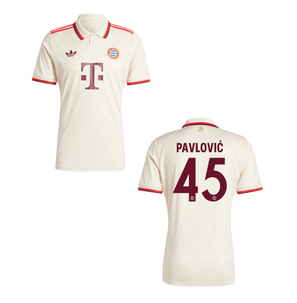 FCB FC BAYERN MÜNCHEN Trikot 3rd Kinder 24 / 25 - PAVLOVIC 45