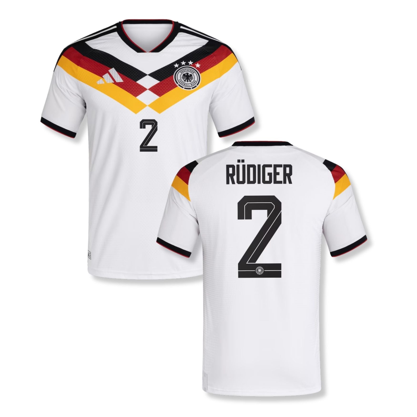 DFB DEUTSCHLAND AUTHENTIC Trikot Home Herren WM 2026 - RÜDIGER 2