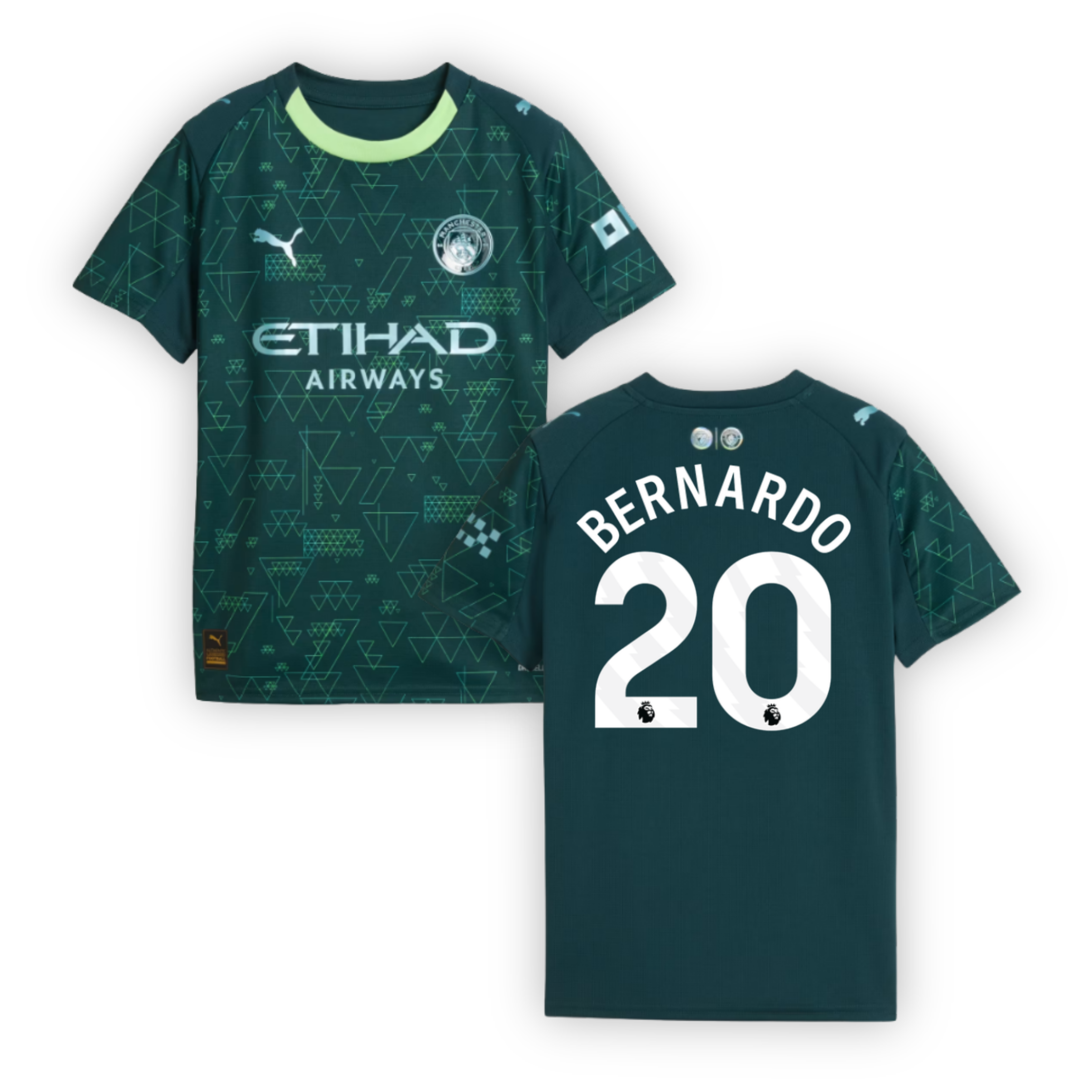 MCFC MANCHESTER CITY Trikot 4th Kinder 25 / 26 - BERNARDO 20
