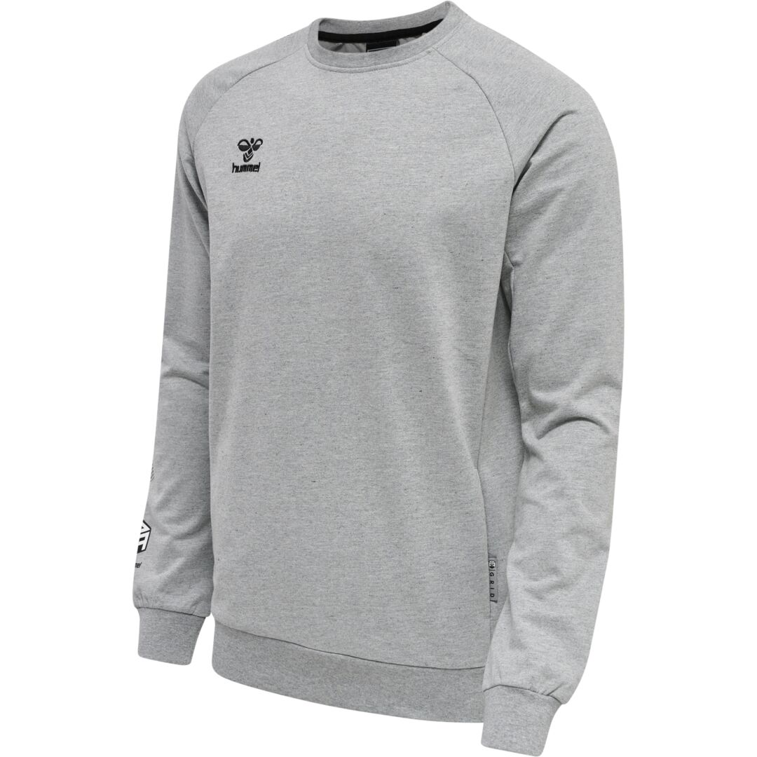 hummel hmlMove Grid Cotten Sweatshirt Herren grau