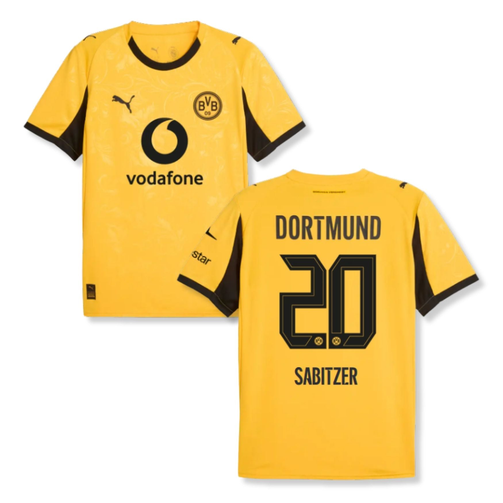 BVB BORUSSIA DORTMUND AUTHENTIC Trikot Cup Herren 25 / 26 - SABITZER 20