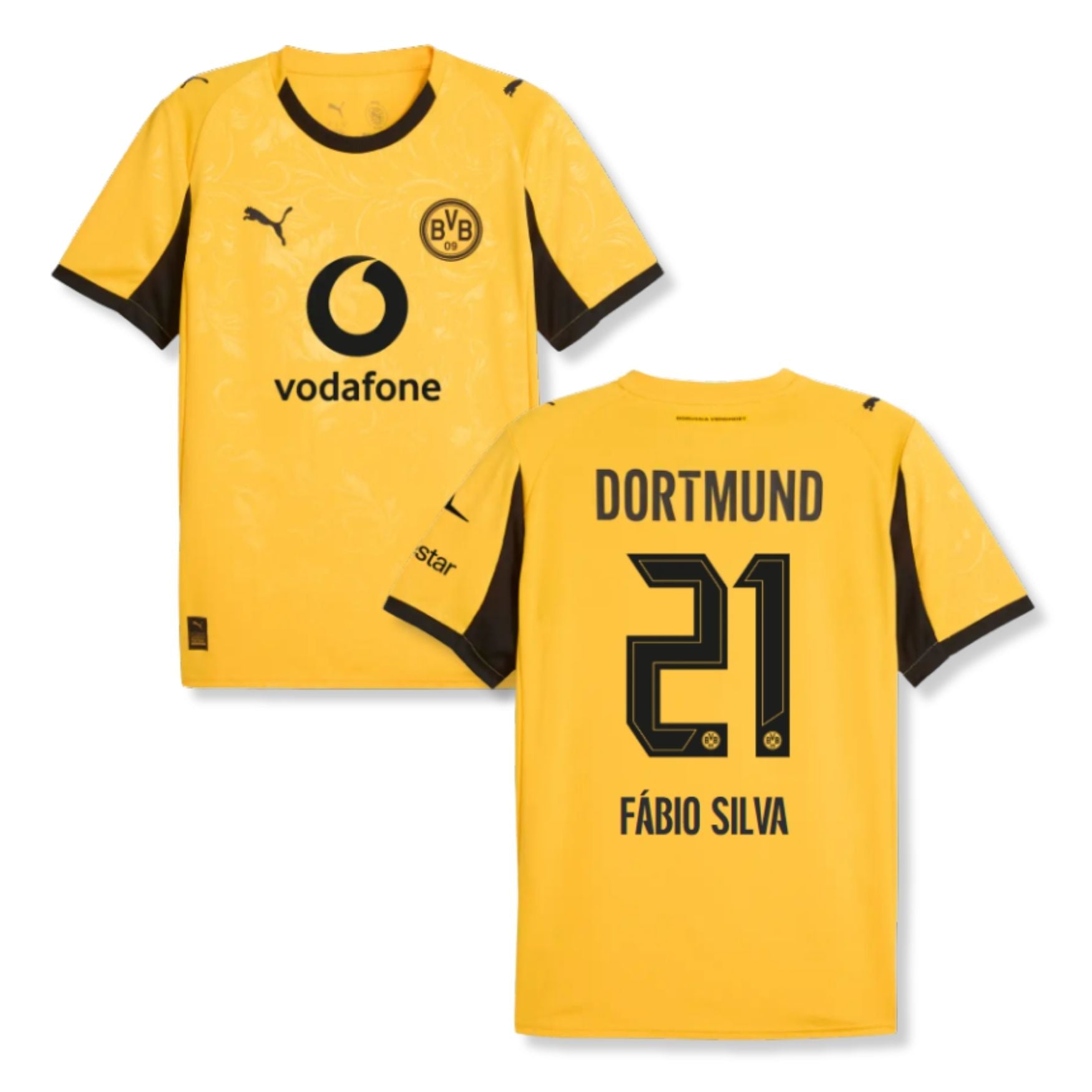 BVB BORUSSIA DORTMUND AUTHENTIC Trikot Cup Herren 25 / 26 - FÁBIO SILVA 21
