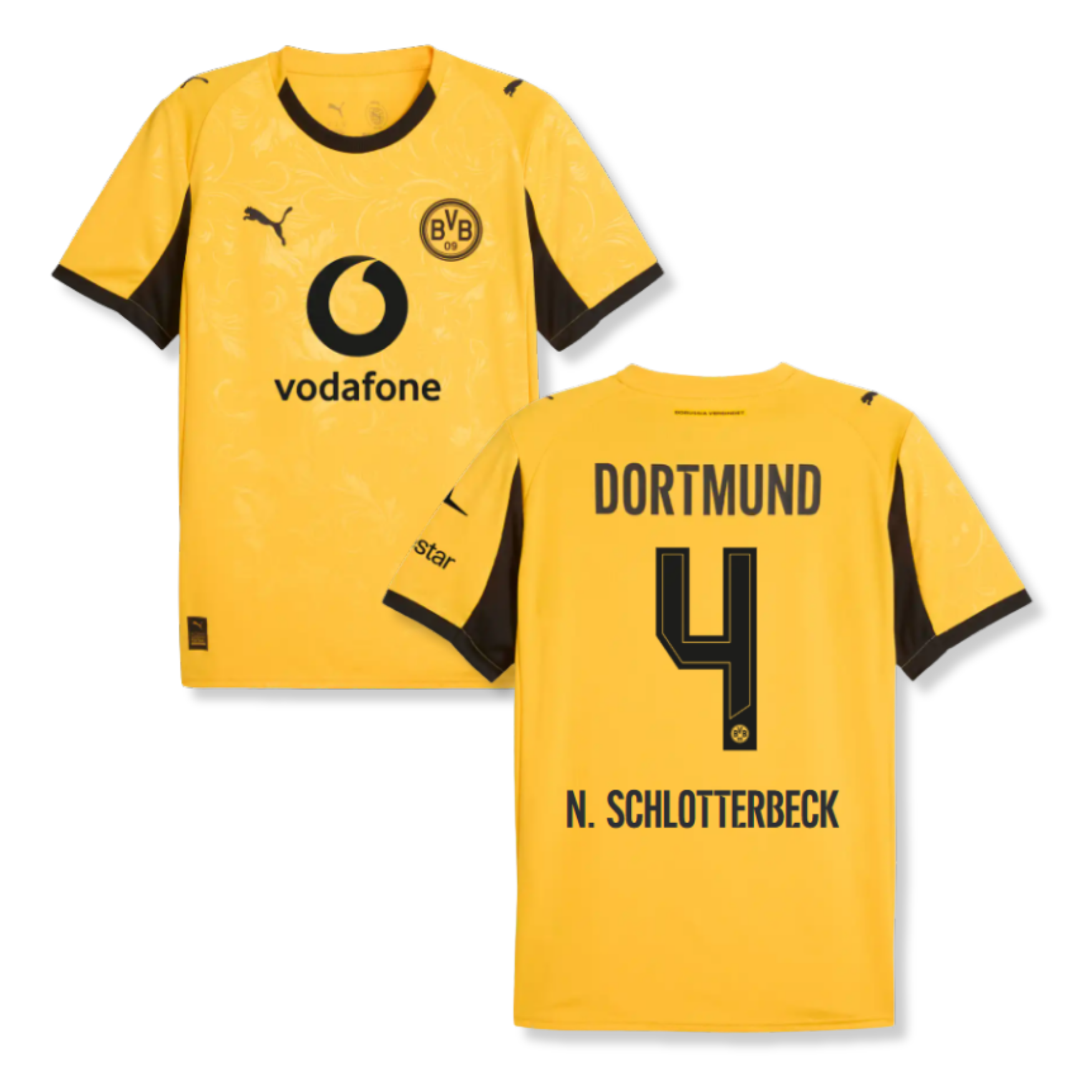 BVB BORUSSIA DORTMUND AUTHENTIC Trikot Cup Herren 25 / 26 - N. SCHLOTTERBECK 4