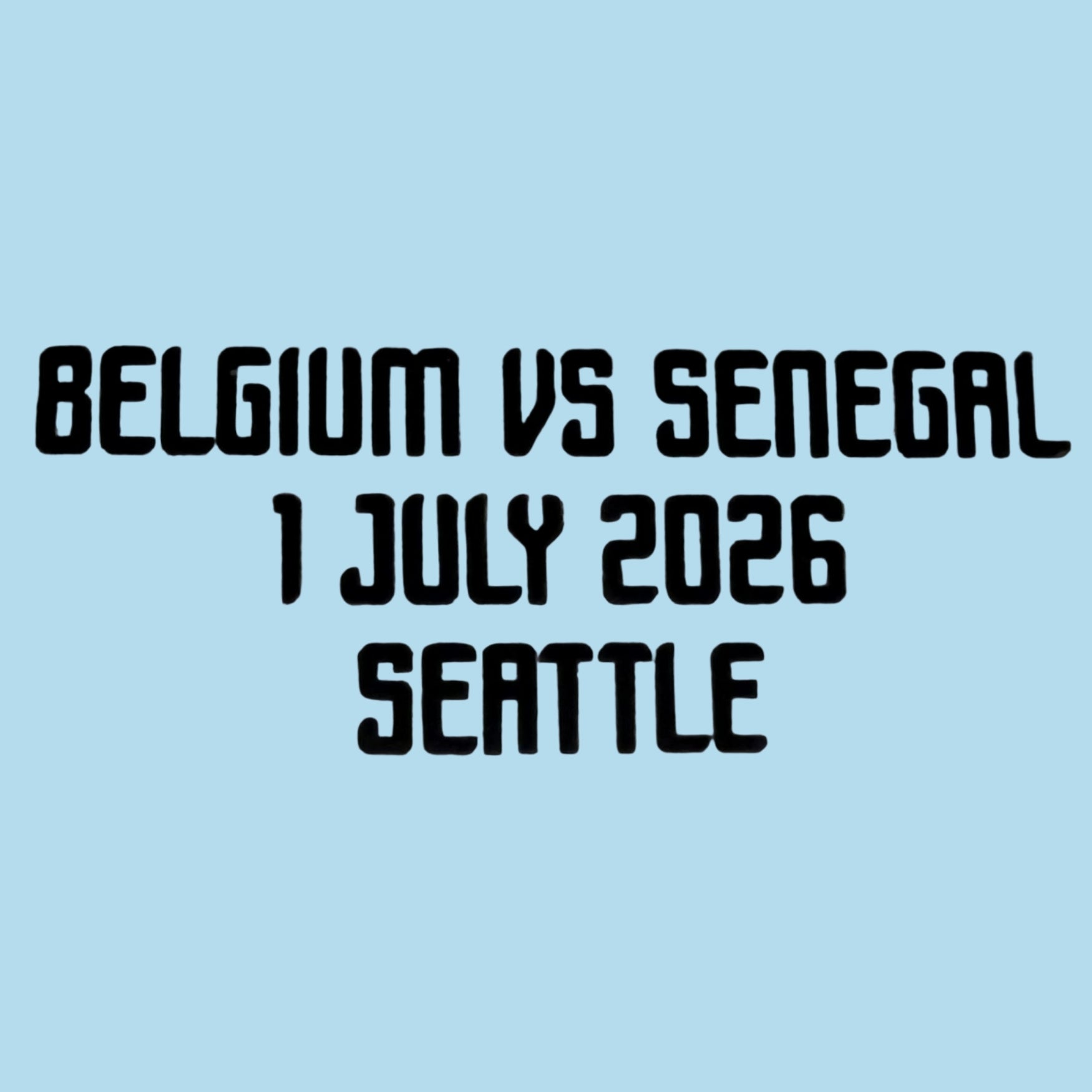 Original RBFA BELGIEN Away Trikot Match Detail/Spielpaarung WM 2026 BELGIUM VS SENEGAL 1 JULY SEATTLE