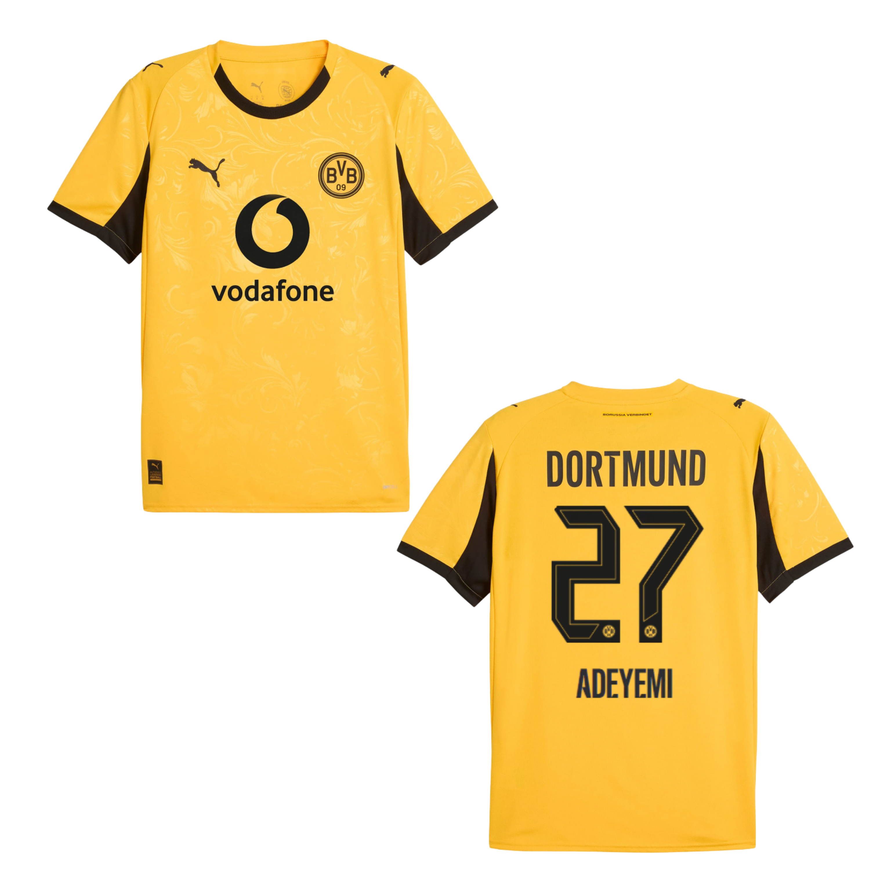 BVB BORUSSIA DORTMUND Trikot Cup Kinder 25 / 26 - ADEYEMI 27
