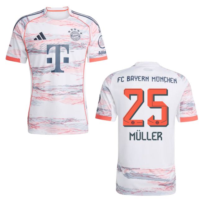 FCB FC BAYERN MÜNCHEN Trikot Away Kinder 25 / 26 - MÜLLER 25