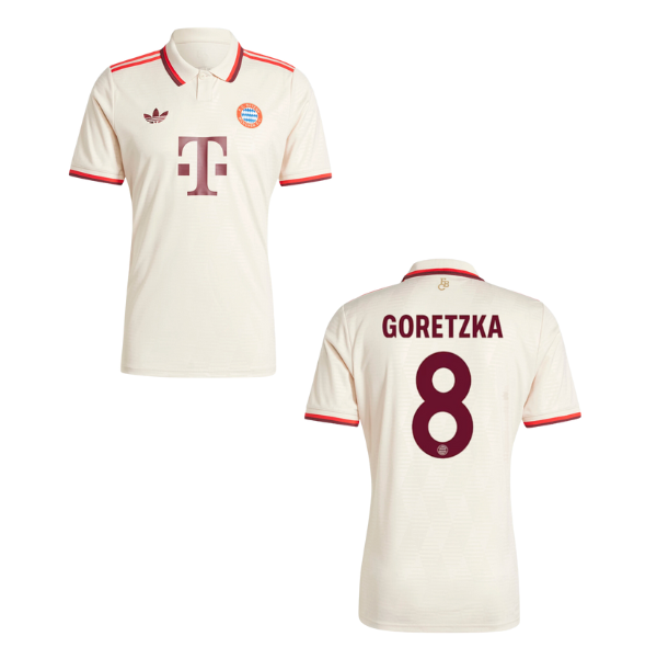 FCB FC BAYERN MÜNCHEN Trikot 3rd Kinder 24 / 25 - GORETZKA 8