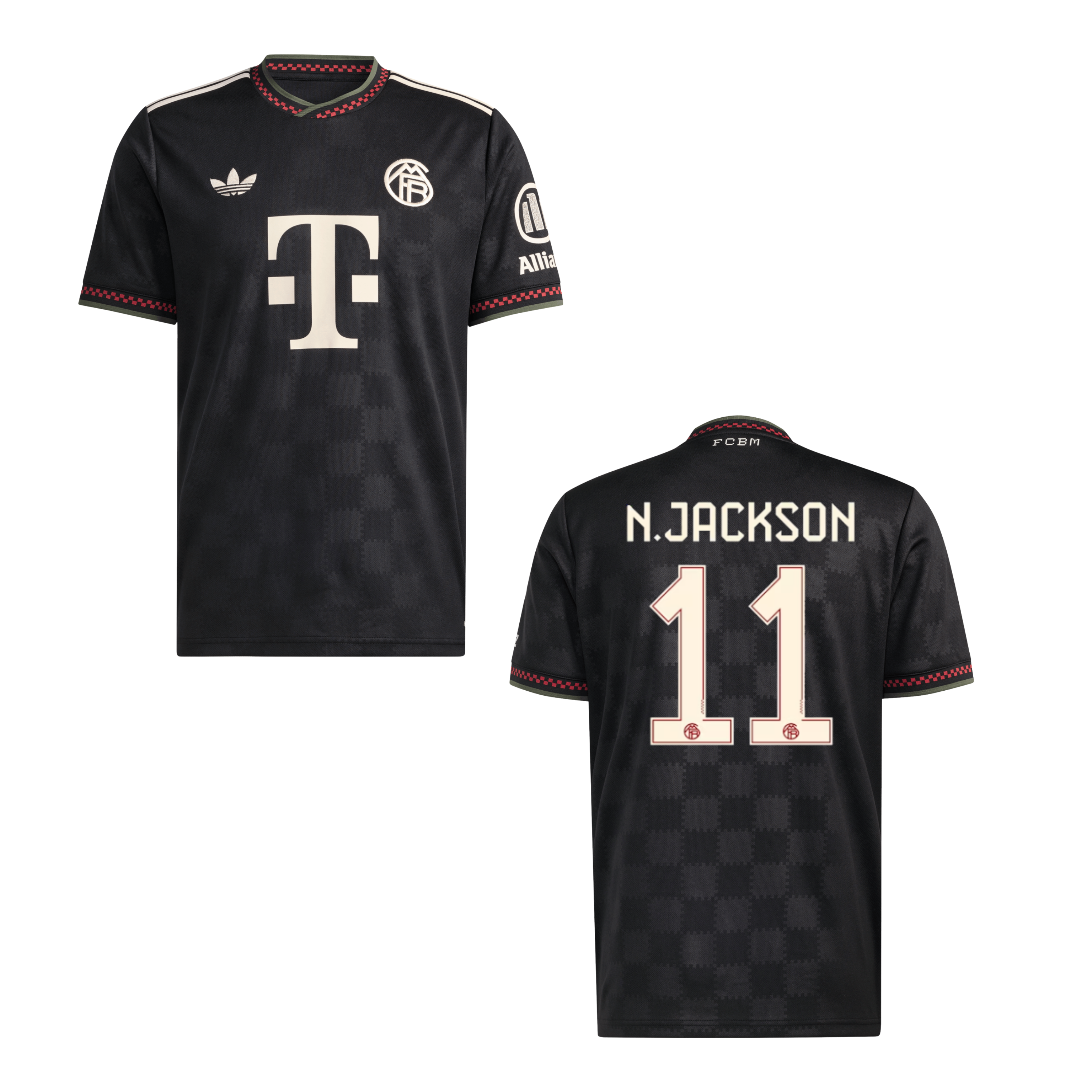 FCB FC BAYERN MÜNCHEN Trikot 3rd Kinder 25 / 26 - N. JACKSON 11