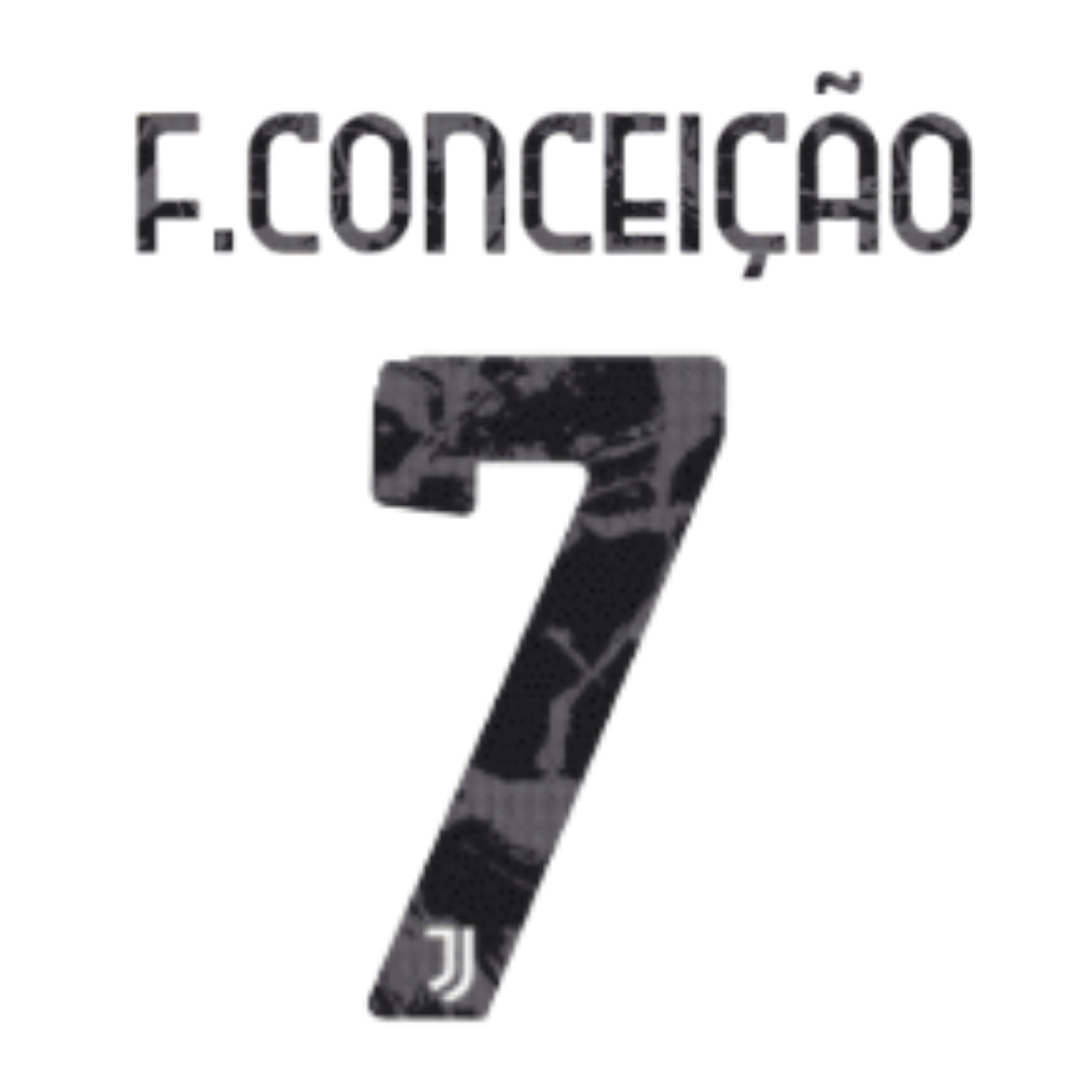 Original 24 / 26 JUVENTUS TURIN Home Trikot-Flock - F. CONCEIÇÃO 7