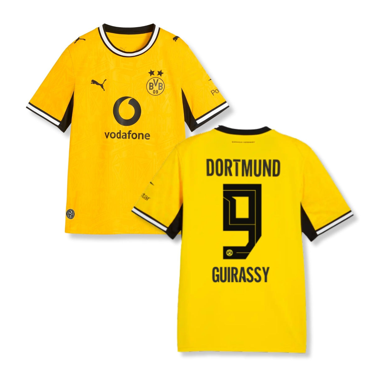 BVB BORUSSIA DORTMUND Maglia Home Uomo Autentica 26 / 27 - GUIRASSY 9