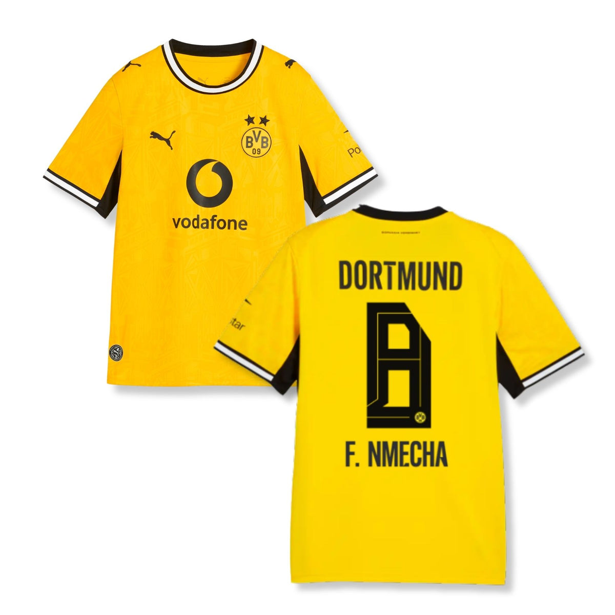 BVB BORUSSIA DORTMUND AUTHENTIC Maglia Home Uomo 26 / 27 - F. NMECHA 8
