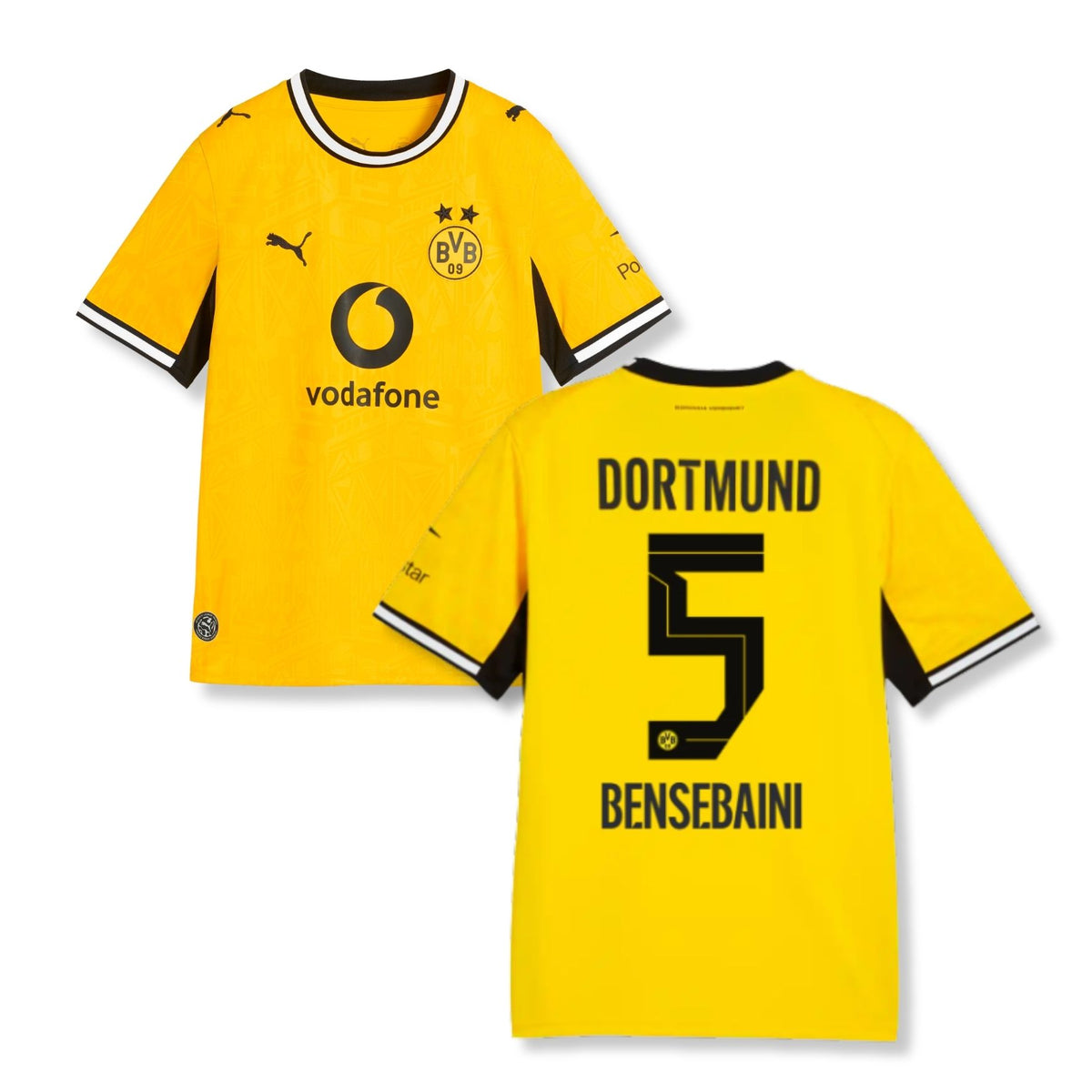 BVB BORUSSIA DORTMUND AUTHENTIC Trikot Home Herren 26 / 27 - BENSEBAINI 5