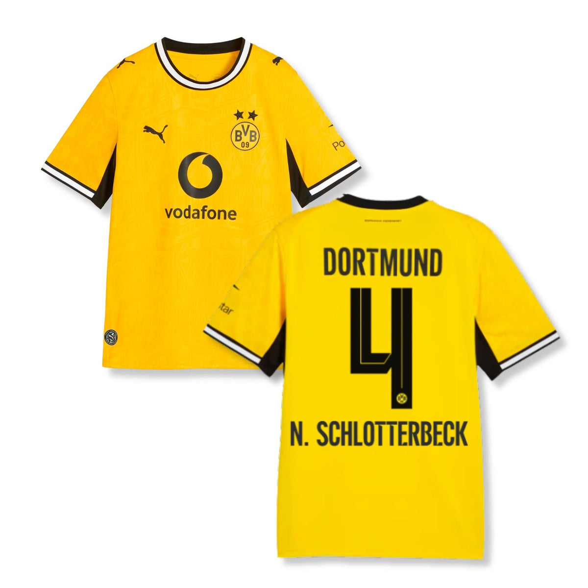 BVB BORUSSIA DORTMUND AUTHENTIC Maglia Casa Uomo 26 / 27 - N. SCHLOTTERBECK 4
