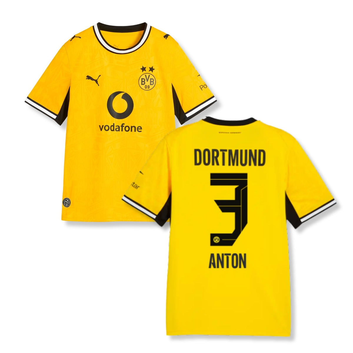 BVB BORUSSIA DORTMUND AUTHENTIC Trikot Home Herren 26 / 27 - ANTON 3