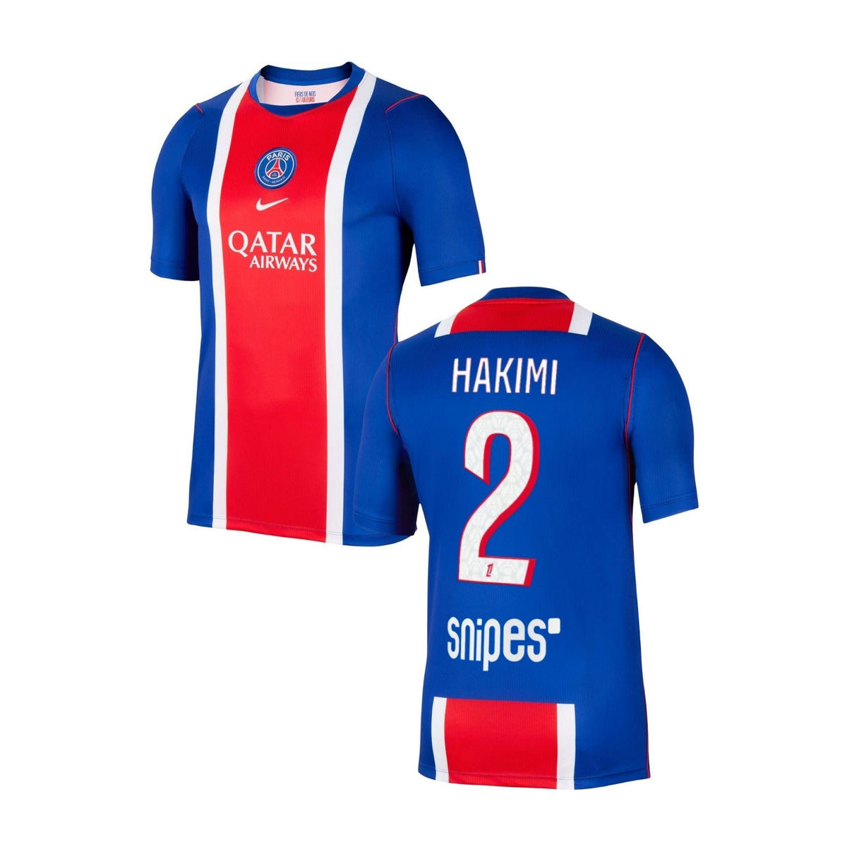 PSG PARIS SAINT-GERMAIN Home Jersey Men 26 / 27 - HAKIMI 2