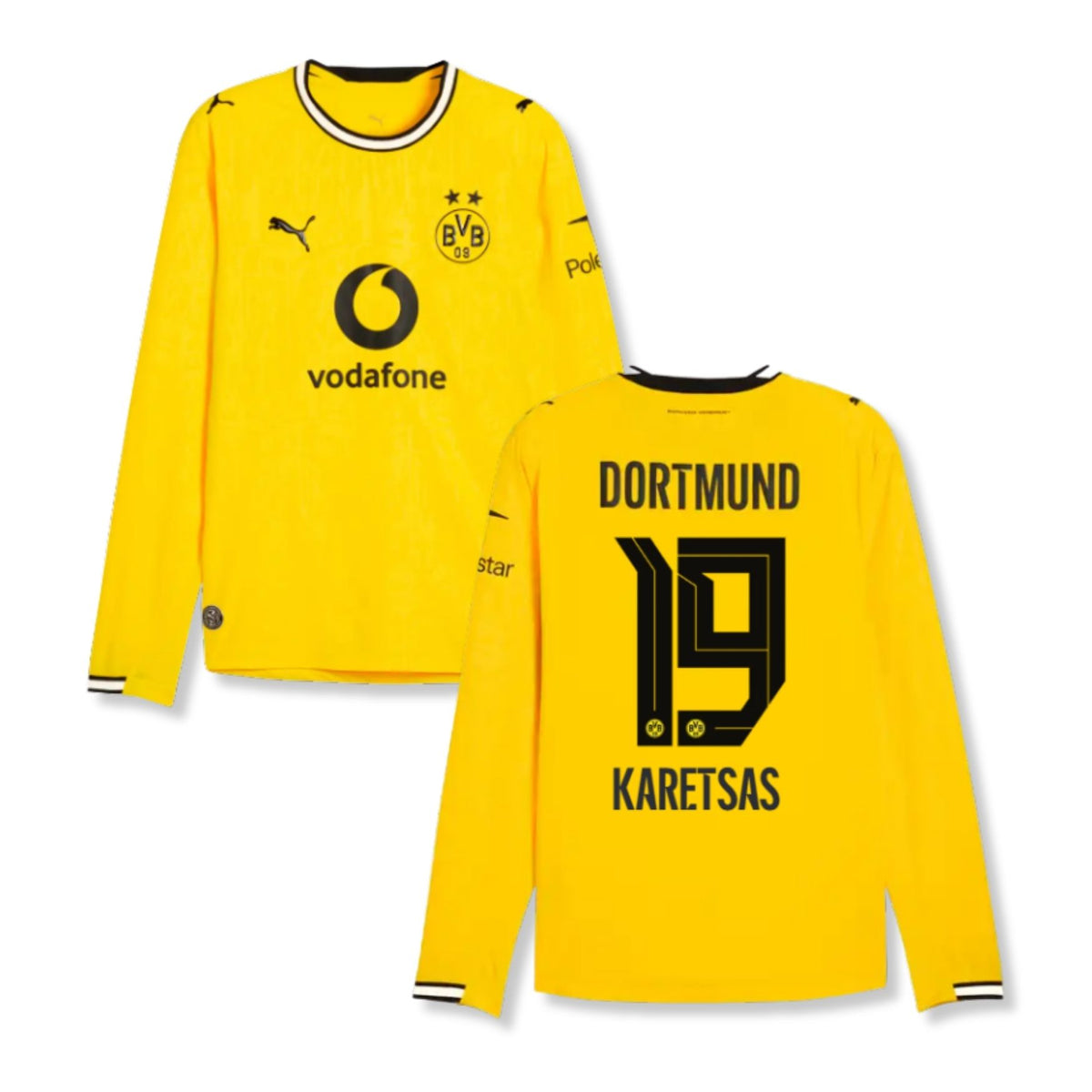 BVB BORUSSIA DORTMUND Maglia Home Uomo maniche lunghe 26 / 27 - KARETSAS 19