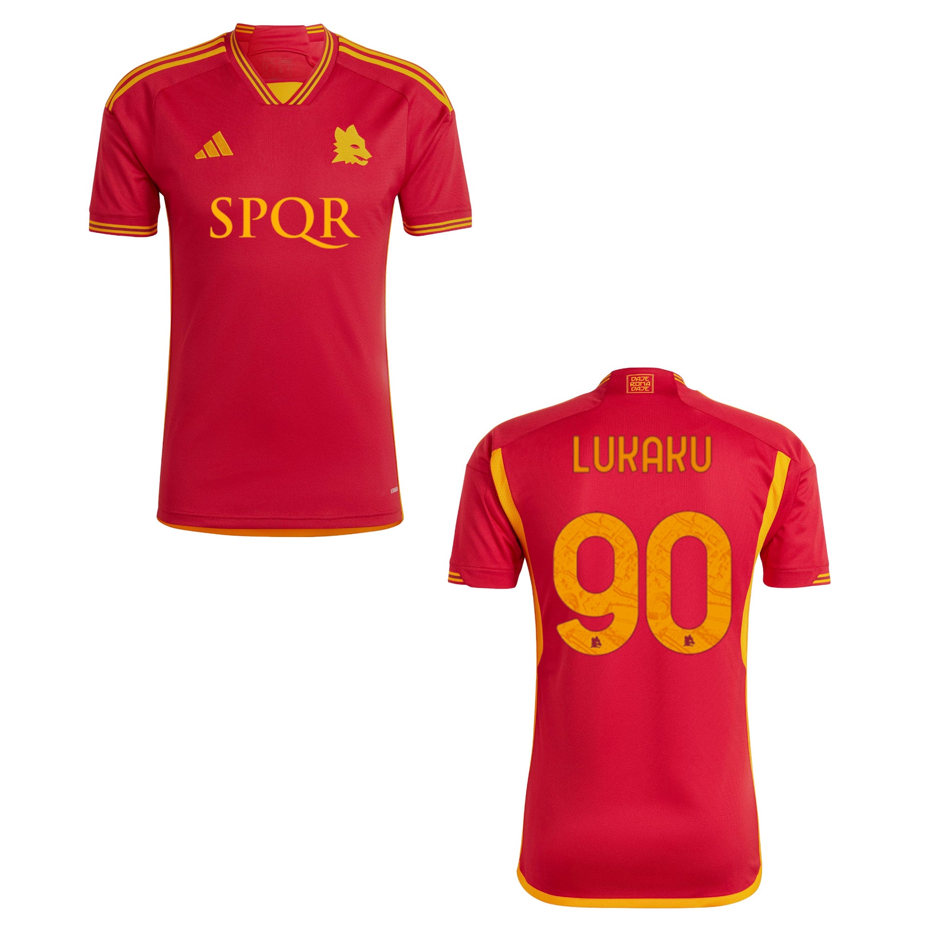 AS ROMA Trikot Home Kinder 23 / 24 SPQR - LUKAKU 90