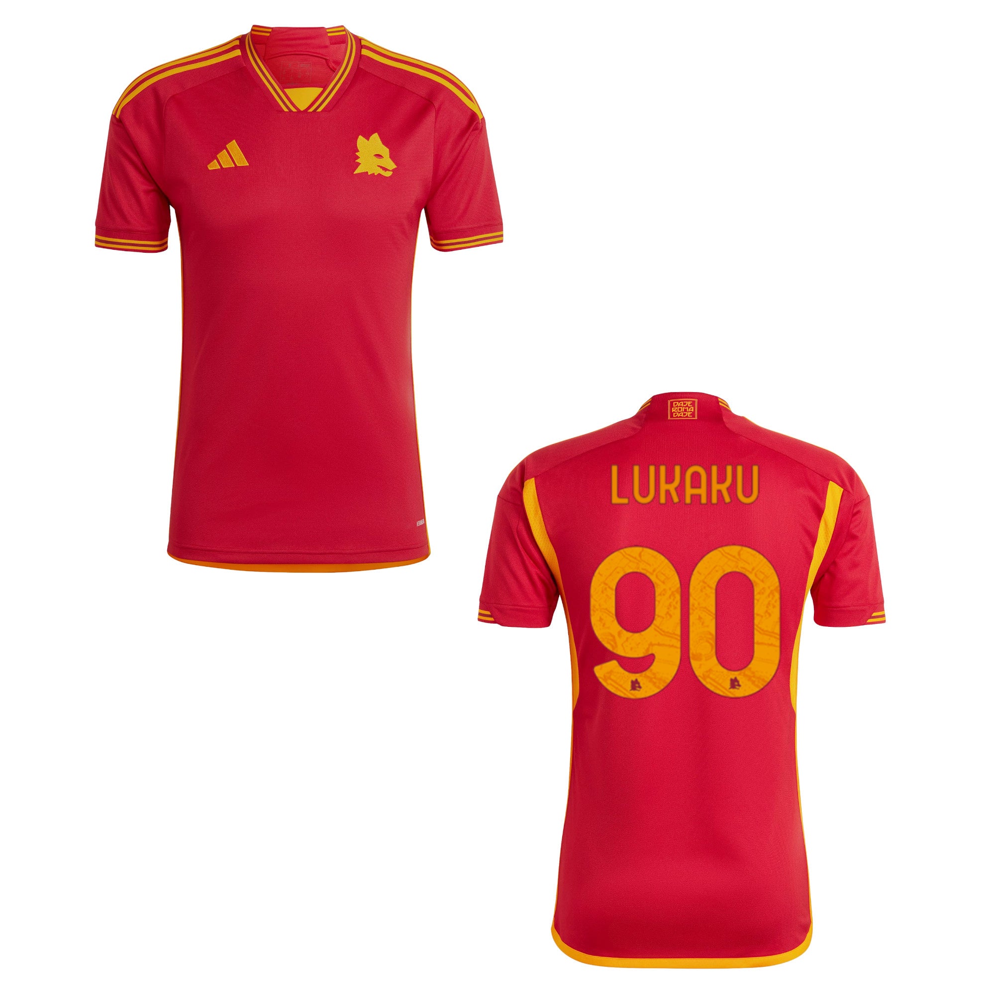 AS ROM Home Trikot Kinder 23 / 24 - LUKAKU 90