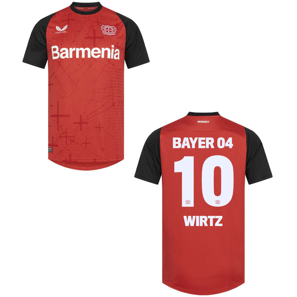 BAYER 04 LEVERKUSEN Trikot Home Herren 24 / 25 - WIRTZ 10