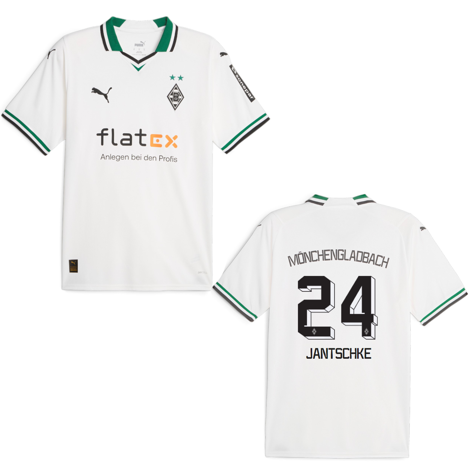 puma BMG BORUSSIA MÖNCHENGLADBACH Trikot Home Herren 23 / 24 - JANTSCHKE 24