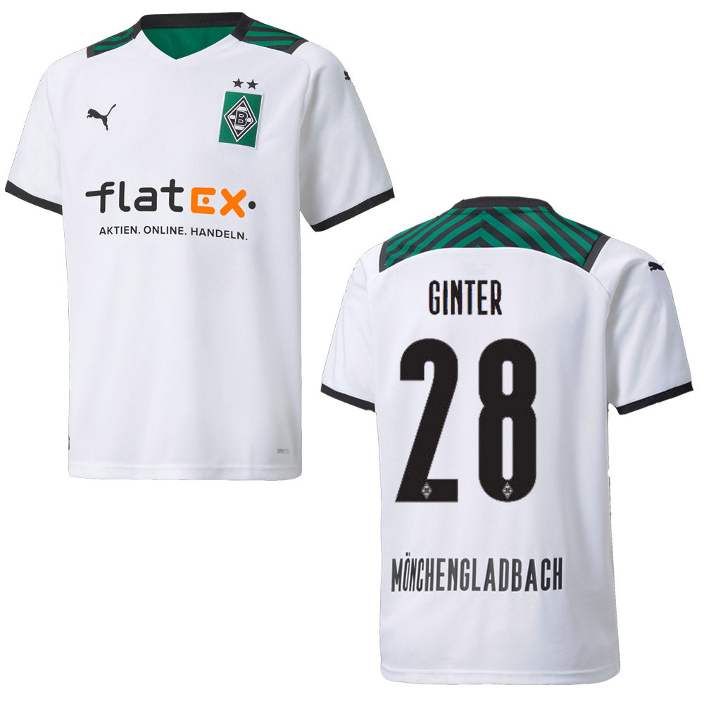 puma BMG BORUSSIA MÖNCHENGLADBACH Trikot Home Kinder 21 / 22 - GINTER 28