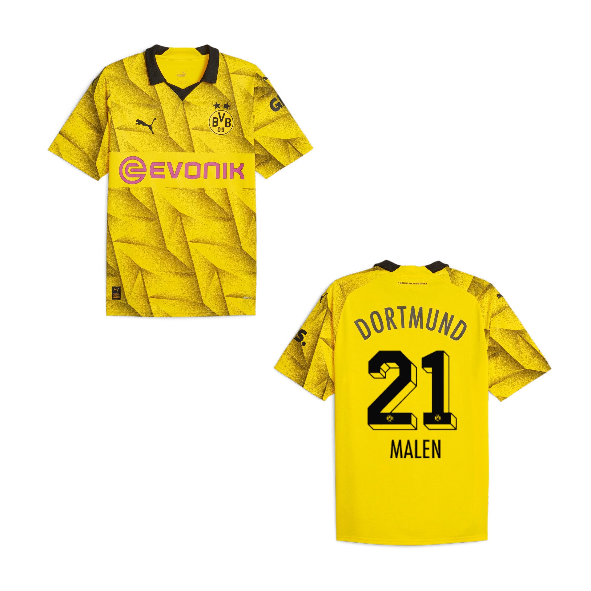 puma BVB BORUSSIA DORTMUND Trikot 3rd Kinder 23 / 24 - MALEN 21