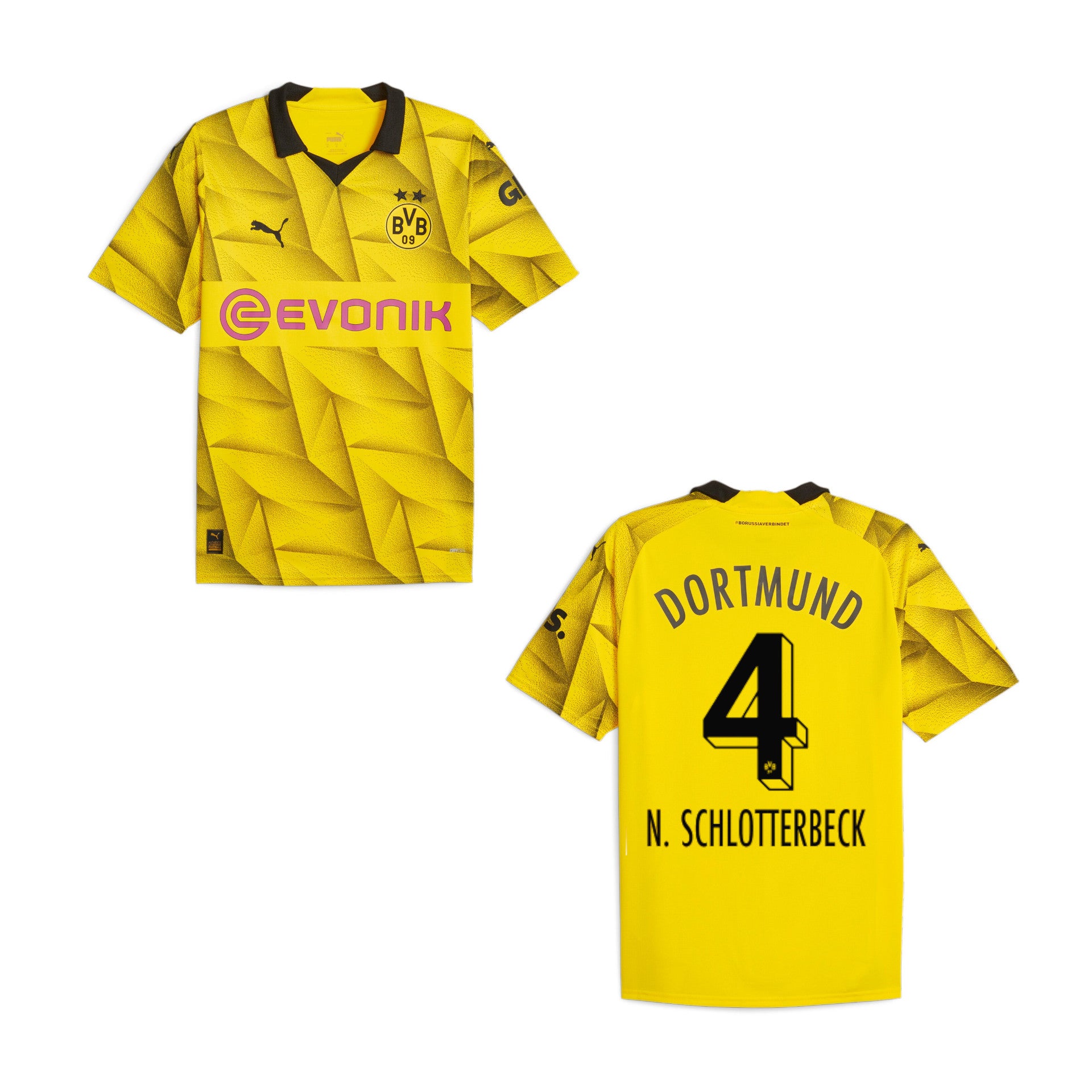 puma BVB BORUSSIA DORTMUND Trikot 3rd Kinder 23 / 24 - SCHLOTTERBECK 4