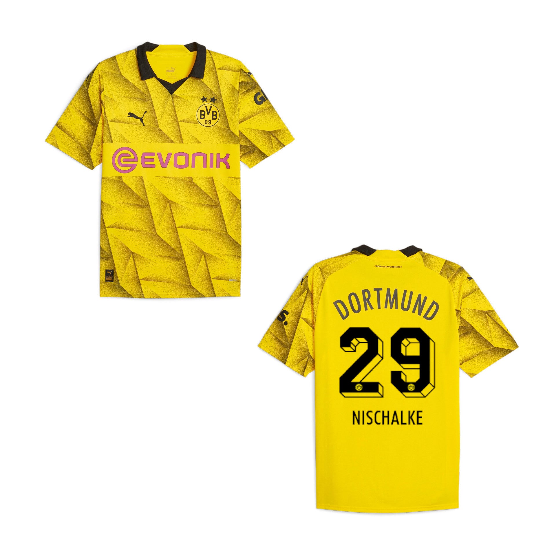 puma BVB BORUSSIA DORTMUND Trikot 3rd Herren 23 / 24 - NISCHALKE 29