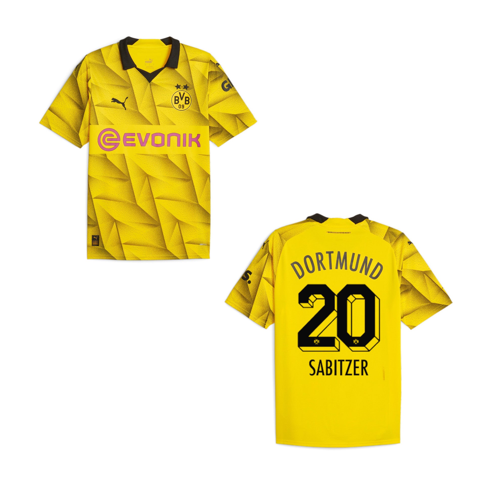 puma BVB BORUSSIA DORTMUND Trikot 3rd Herren 23 / 24 - SABITZER 20