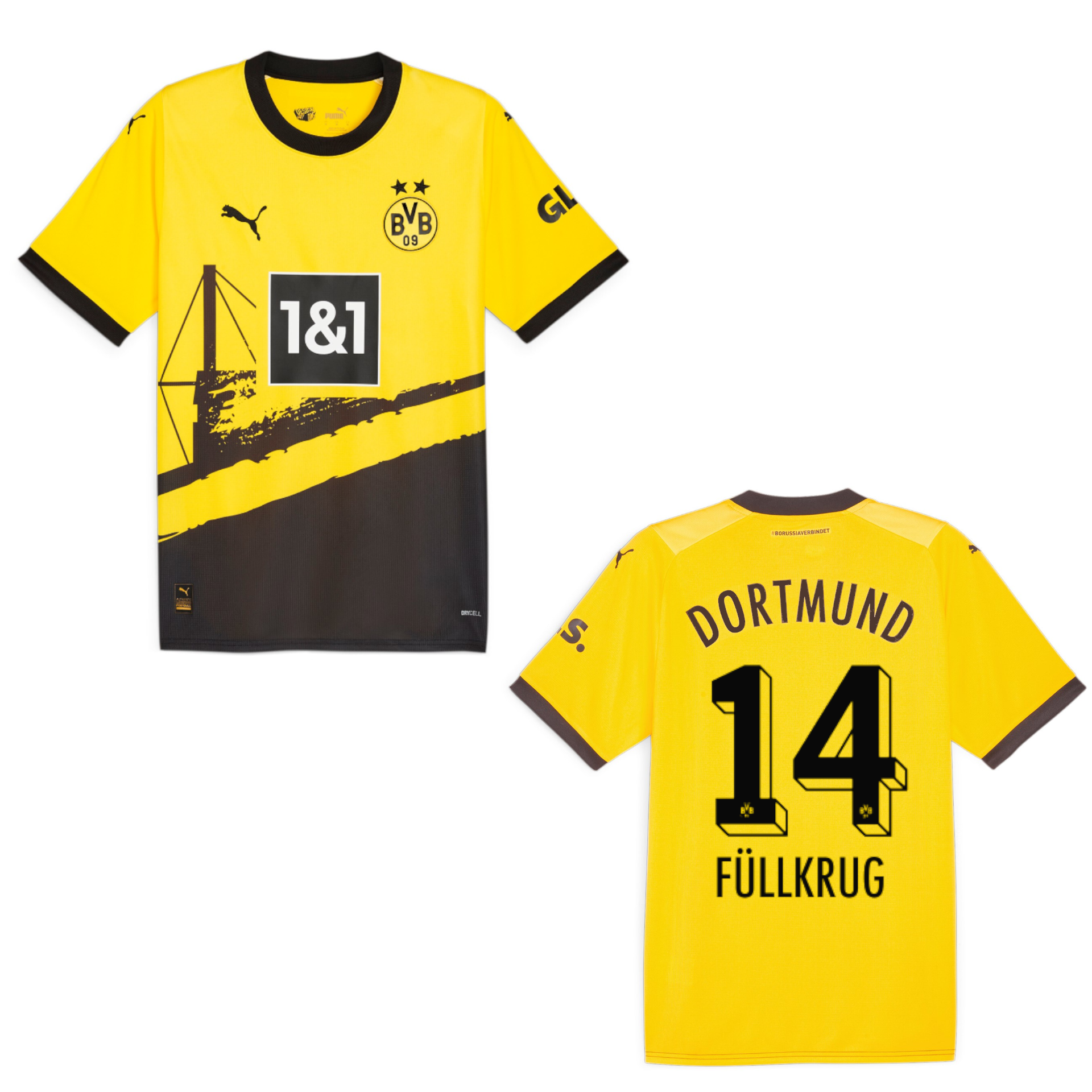 puma BVB BORUSSIA DORTMUND Trikot Home Herren 23 / 24 - FÜLLKRUG 14