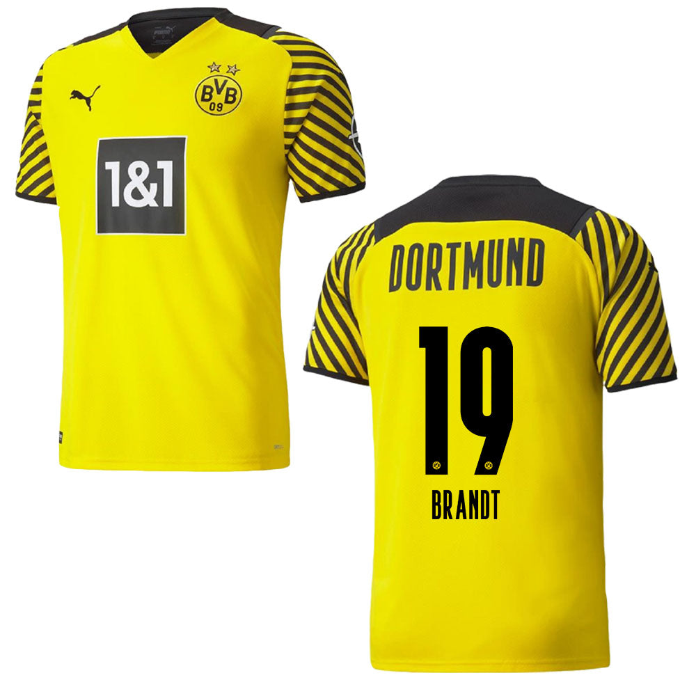 puma BVB BORUSSIA DORTMUND Trikot Home  Herren 21 / 22 - BRANDT 19