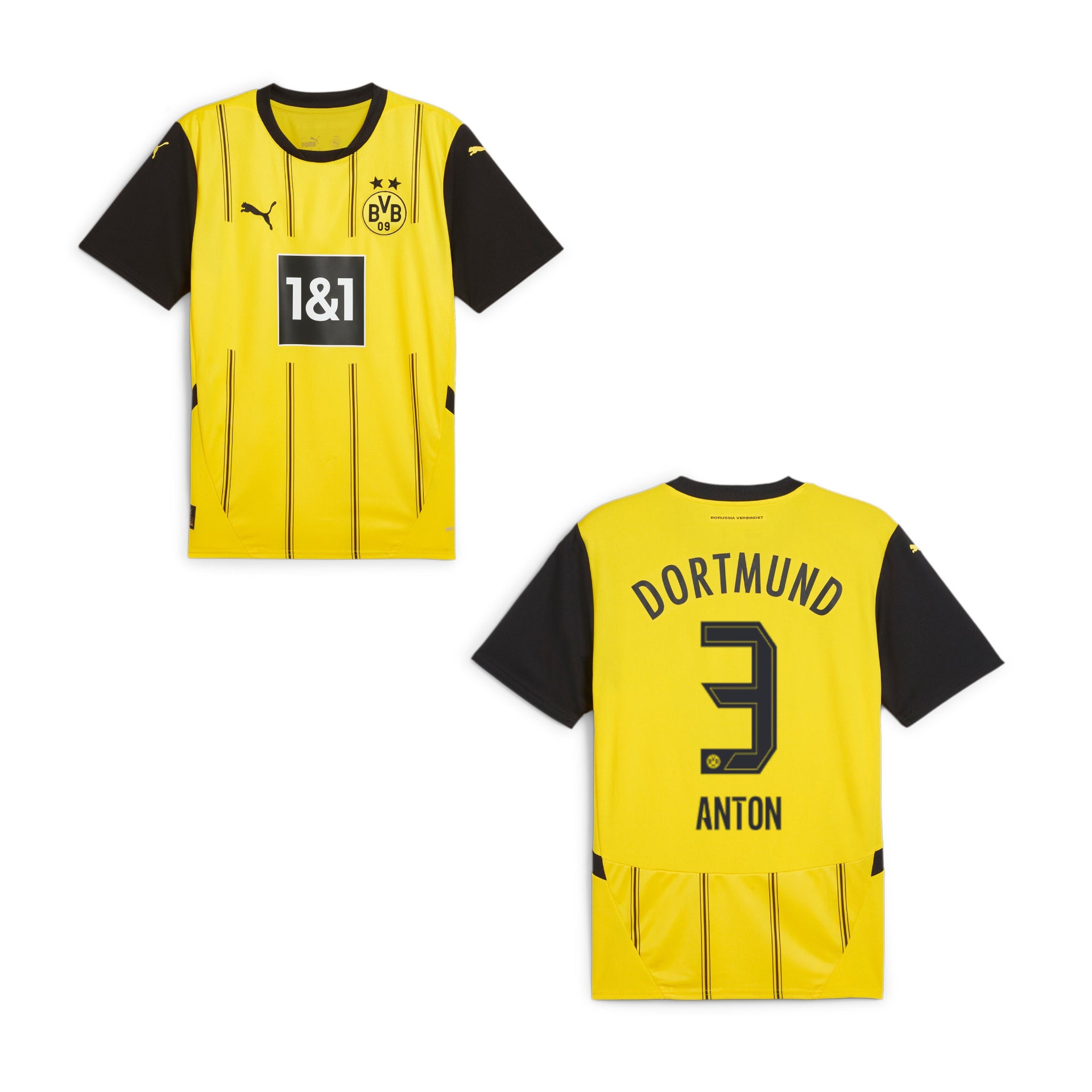 BVB BORUSSIA DORTMUND Trikot Home Herren 24 / 25 - ANTON 3