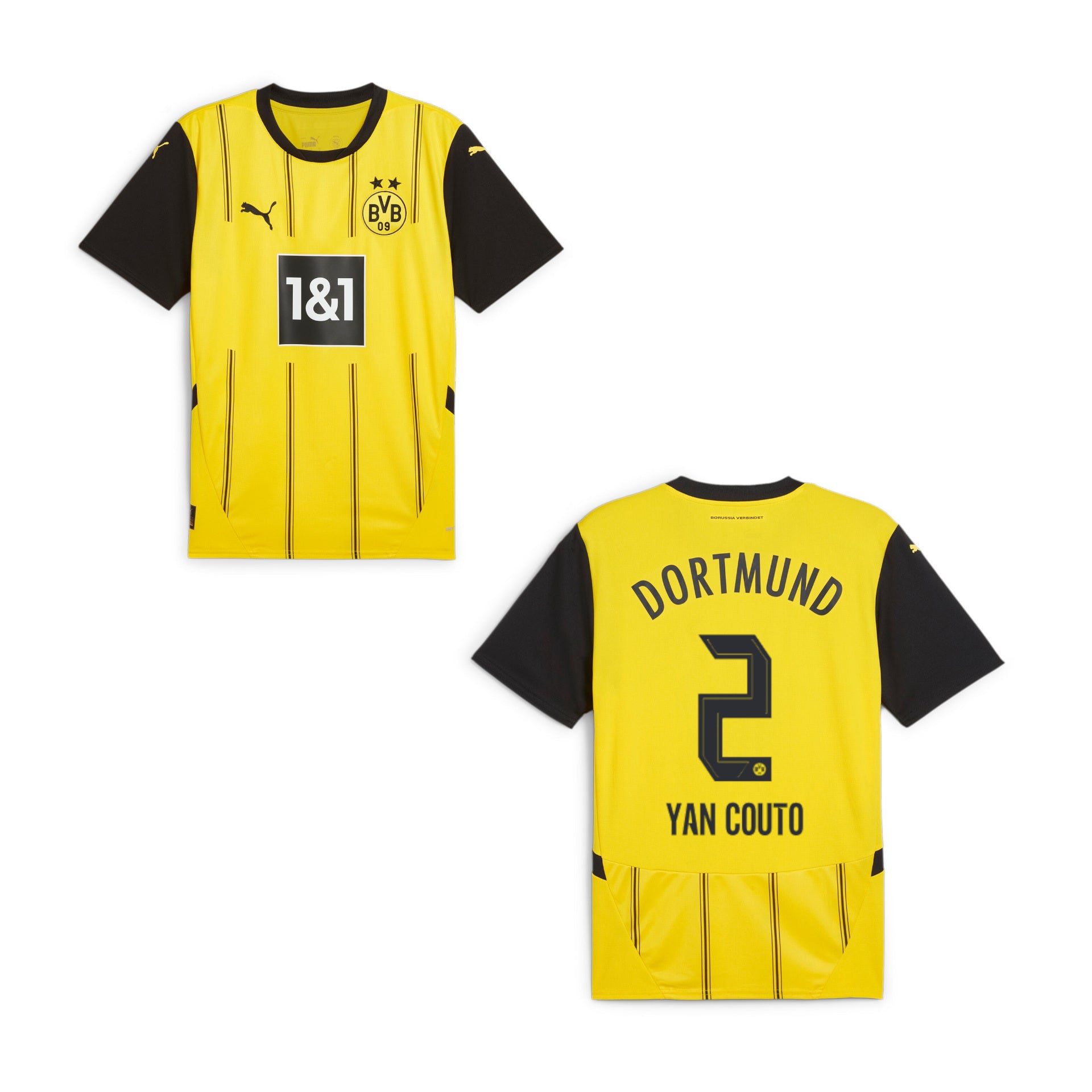 BVB BORUSSIA DORTMUND Trikot Home Herren 24 / 25 - YAN COUTO 2