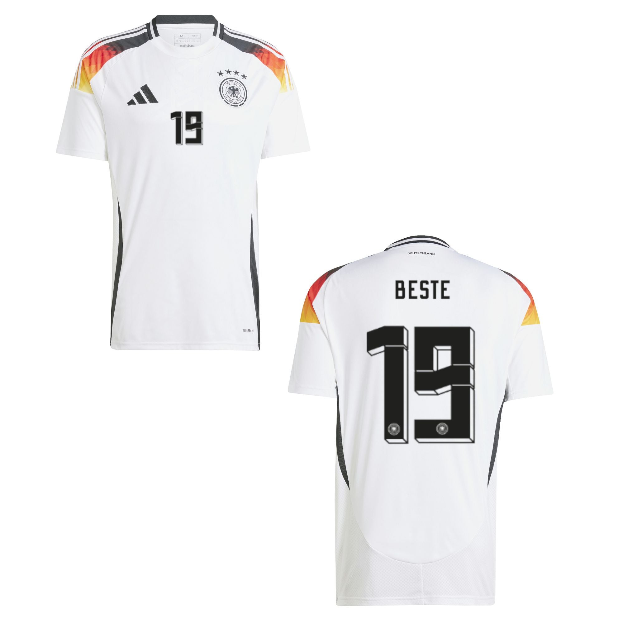 DFB DEUTSCHLAND Trikot Home Kinder EURO 2024 - BESTE 19