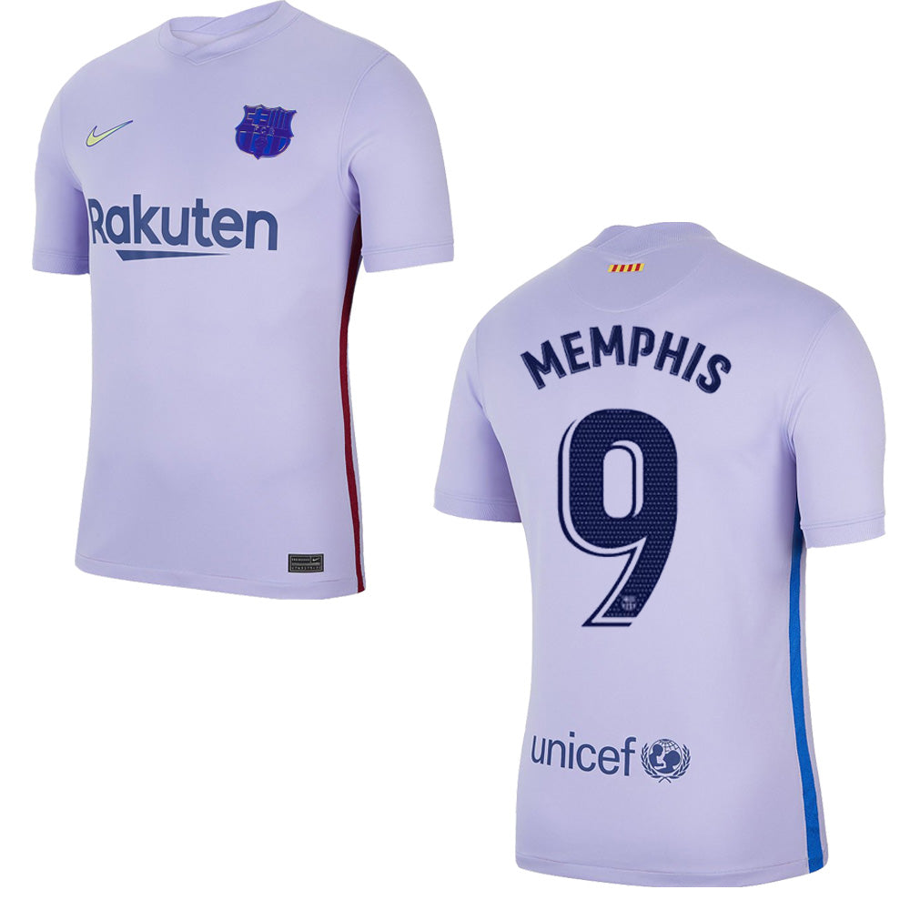 nike FC BARCELONA Trikot Away Kinder 21 / 22 - MEMPHIS 9