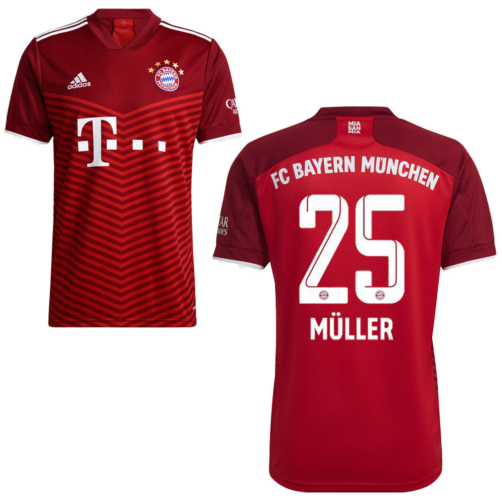 FC BAYERN MÜNCHEN Trikot Home Herren 21 / 22 - MÜLLER 25