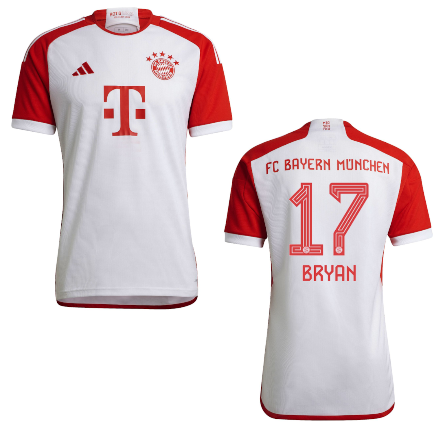 FC BAYERN MÜNCHEN Trikot Home Kinder 23 / 24 - BRYAN 17