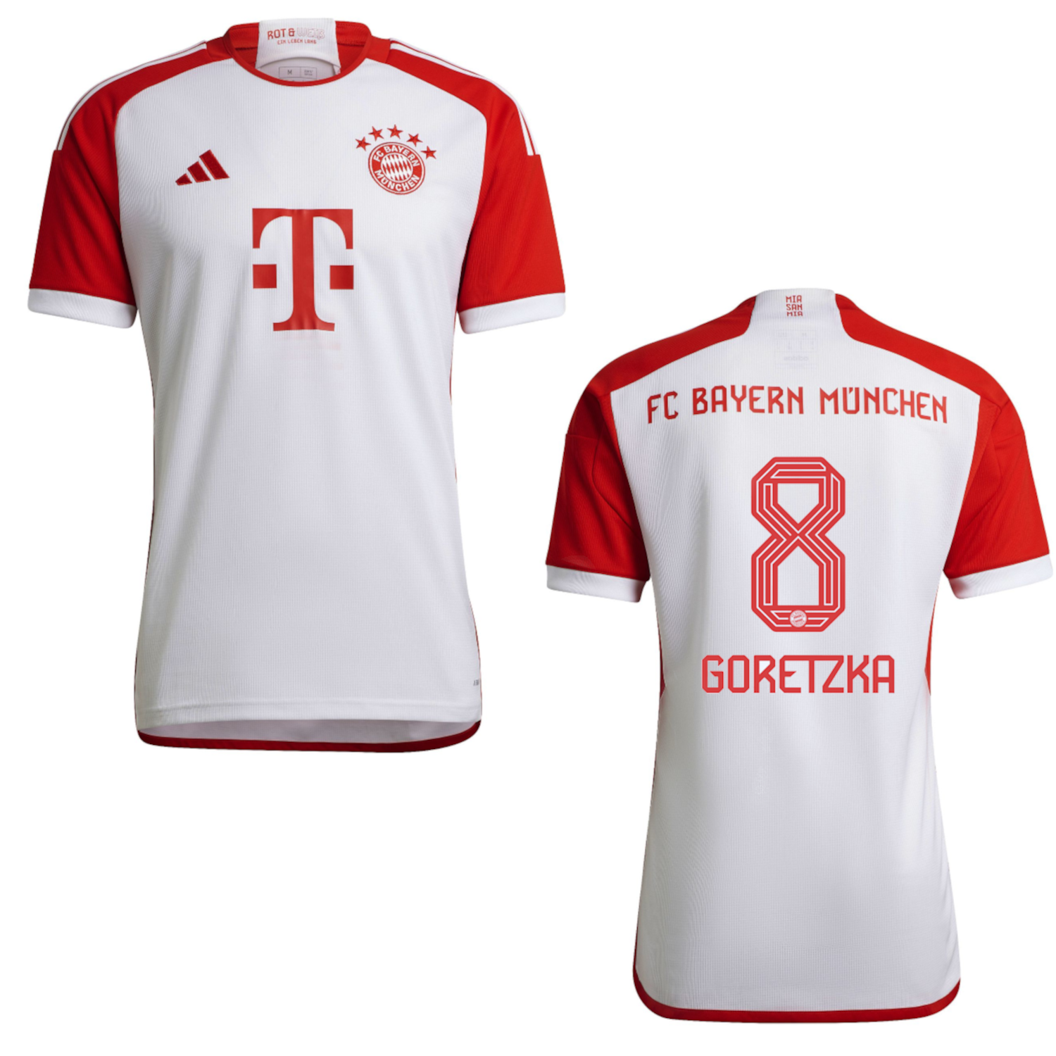 FC BAYERN MÜNCHEN Trikot Home Herren 23 / 24 - GORETZKA 8