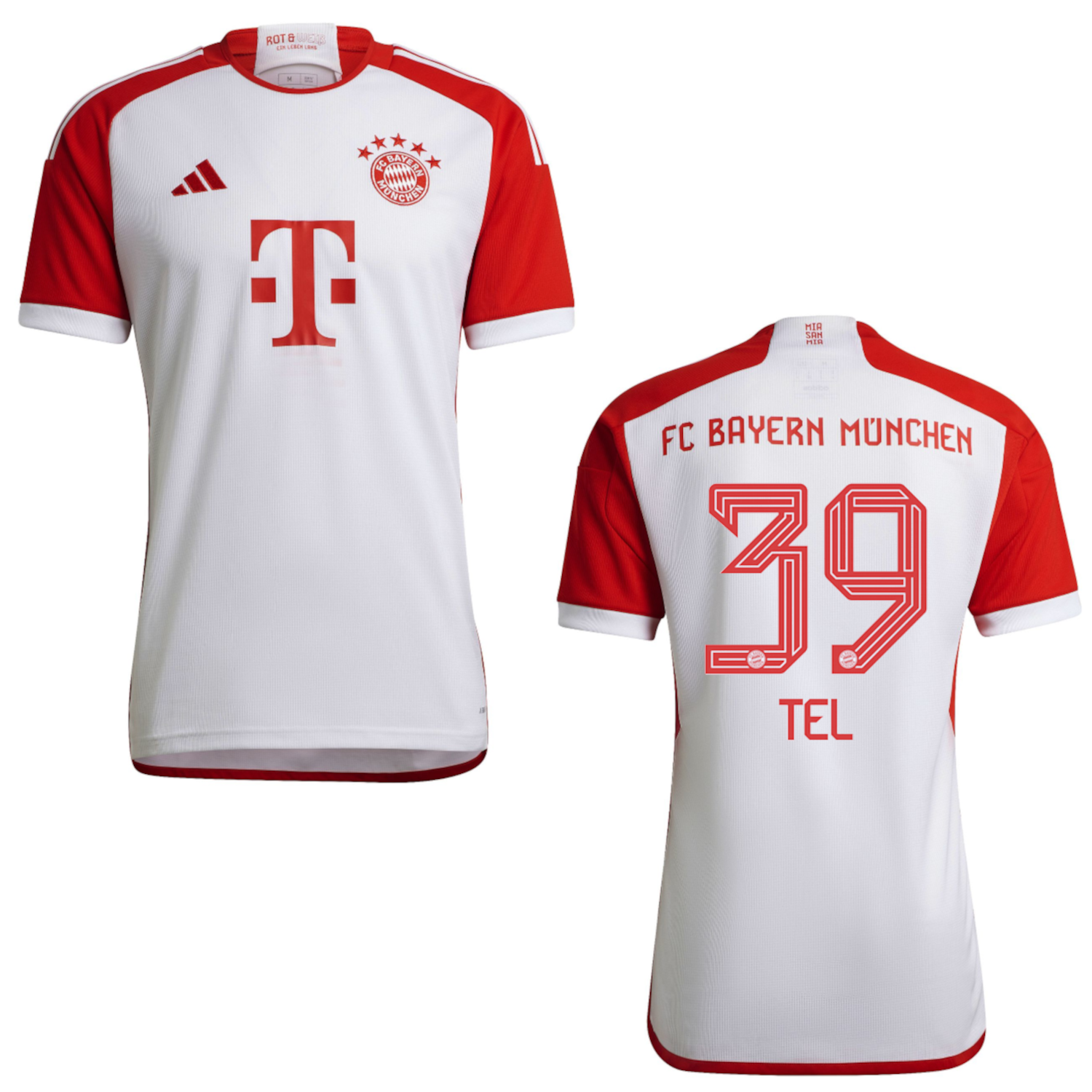 FC BAYERN MÜNCHEN Trikot Home Herren 23 / 24 - TEL 39