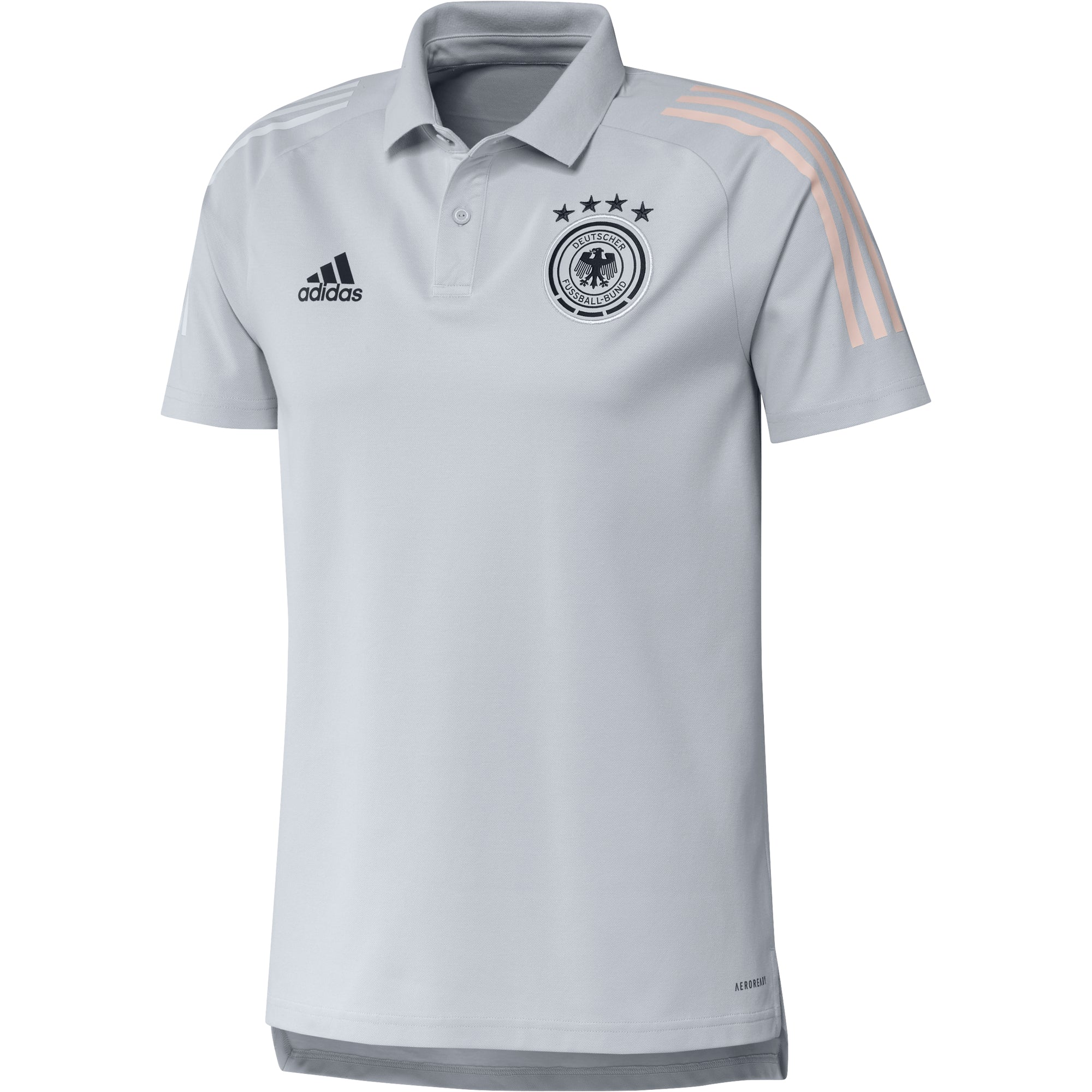 DFB DEUTSCHLAND Poloshirt Herren EURO 2020 hellgrau