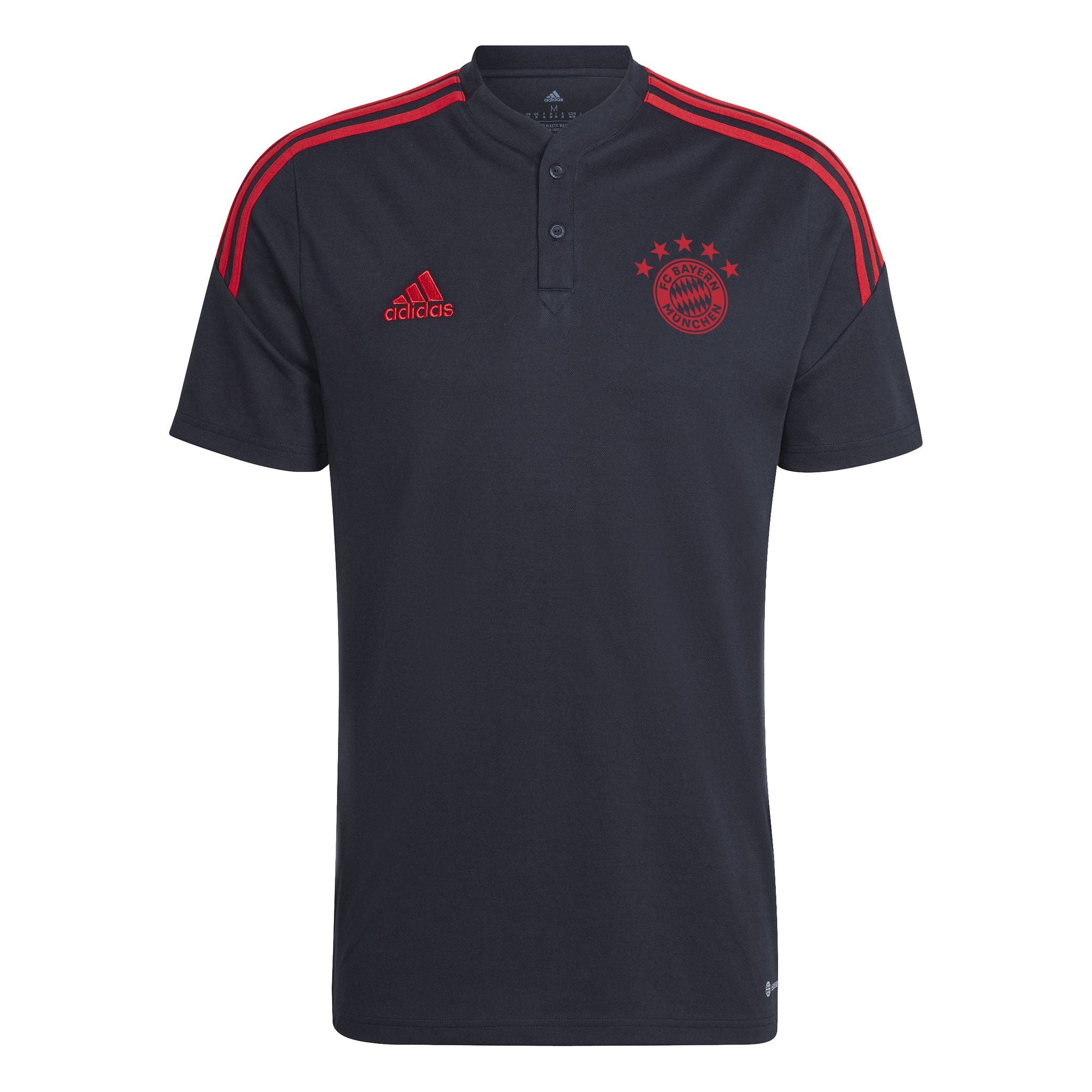 FCB BAYERN MÜNCHEN Poloshirt Herren schwarz-rot