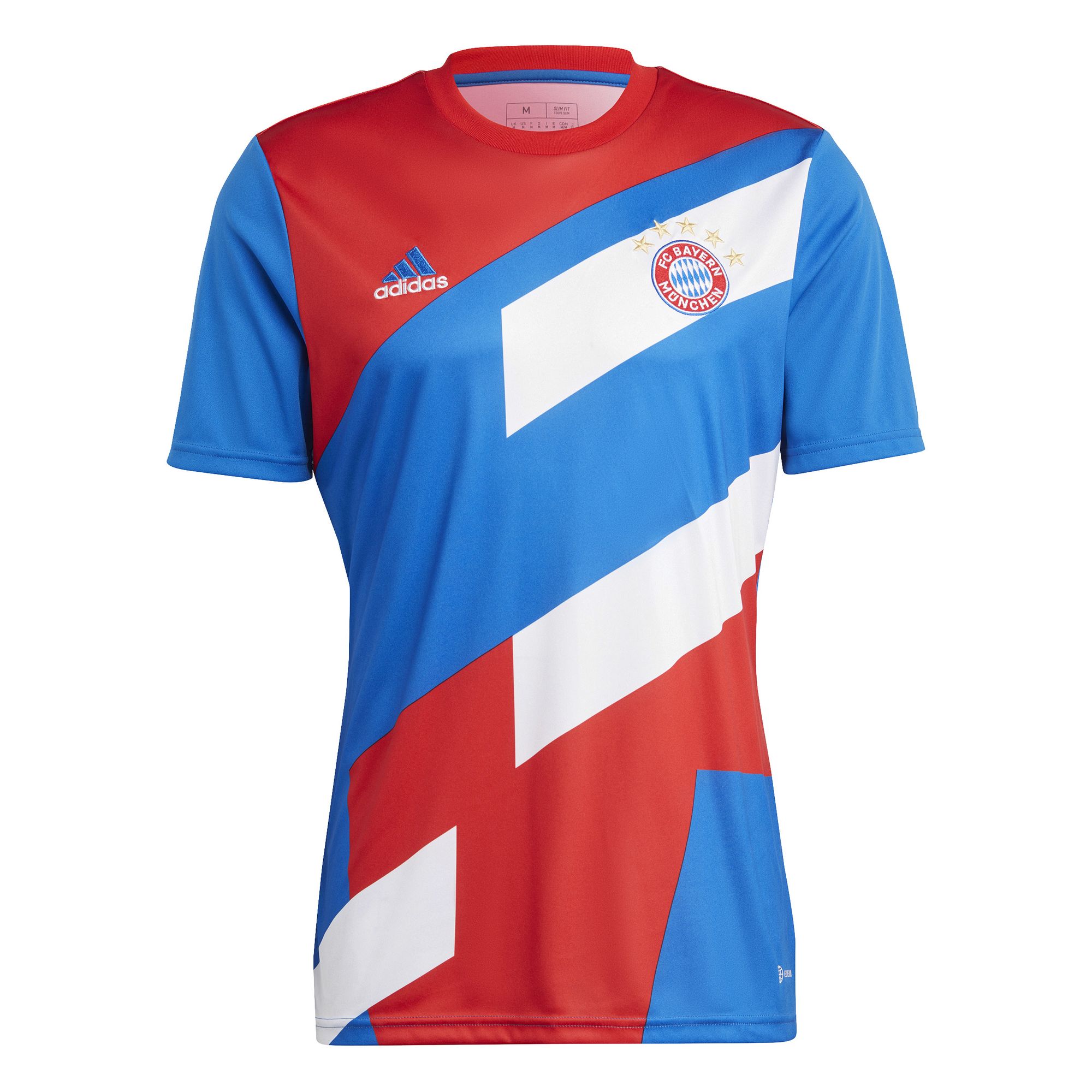 FC BAYERN MÜNCHEN Pre-Match Shirt Herren blau-rot-weiß 2023