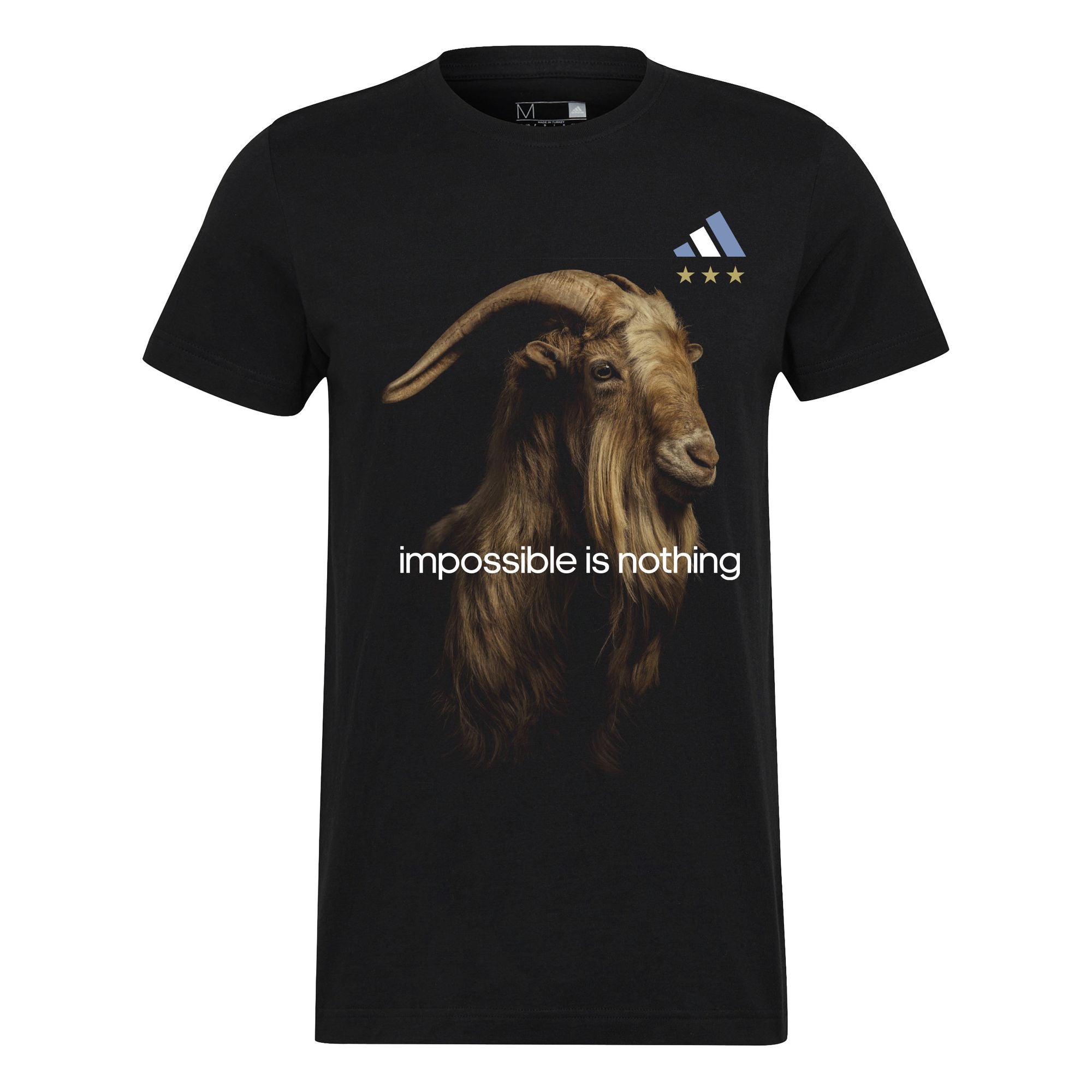 AFA ARGENTINIEN MESSI GOAT Shirt Herren schwarz