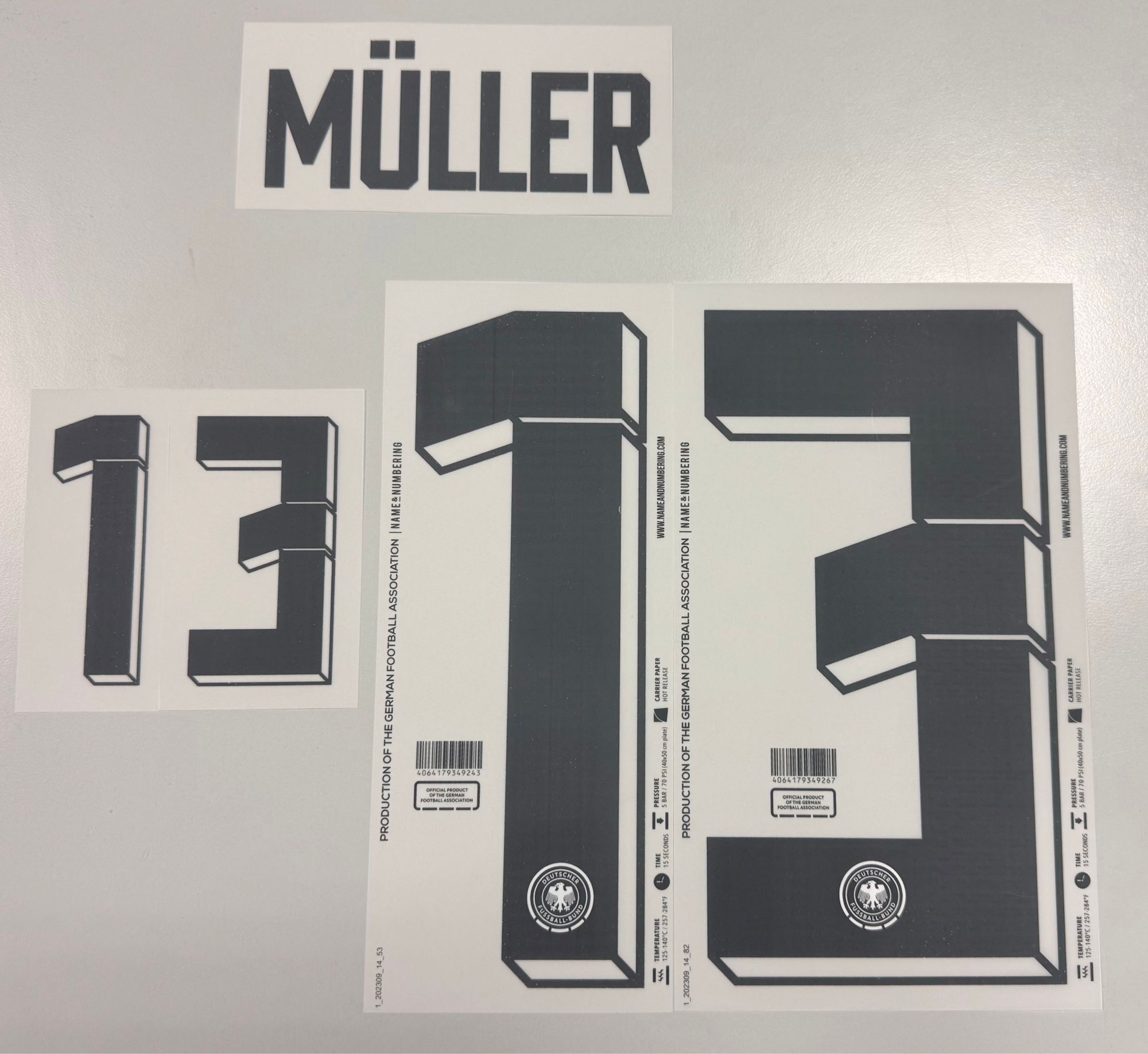 Original EURO 2024 DFB Deutschland Home Trikot-Flock - MÜLLER 13