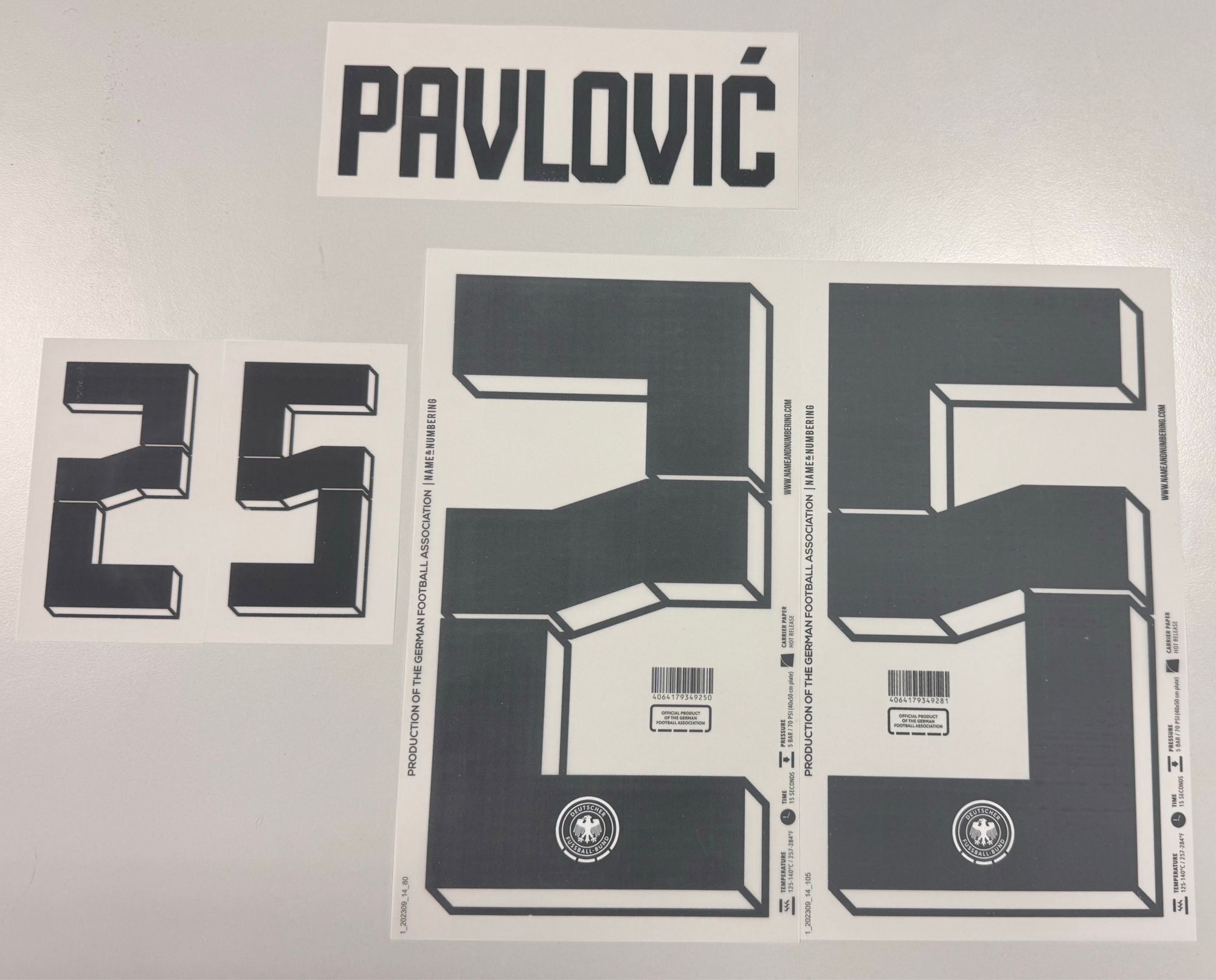 Original EURO 2024 DFB Deutschland Home Trikot-Flock - PAVLOVIC 25